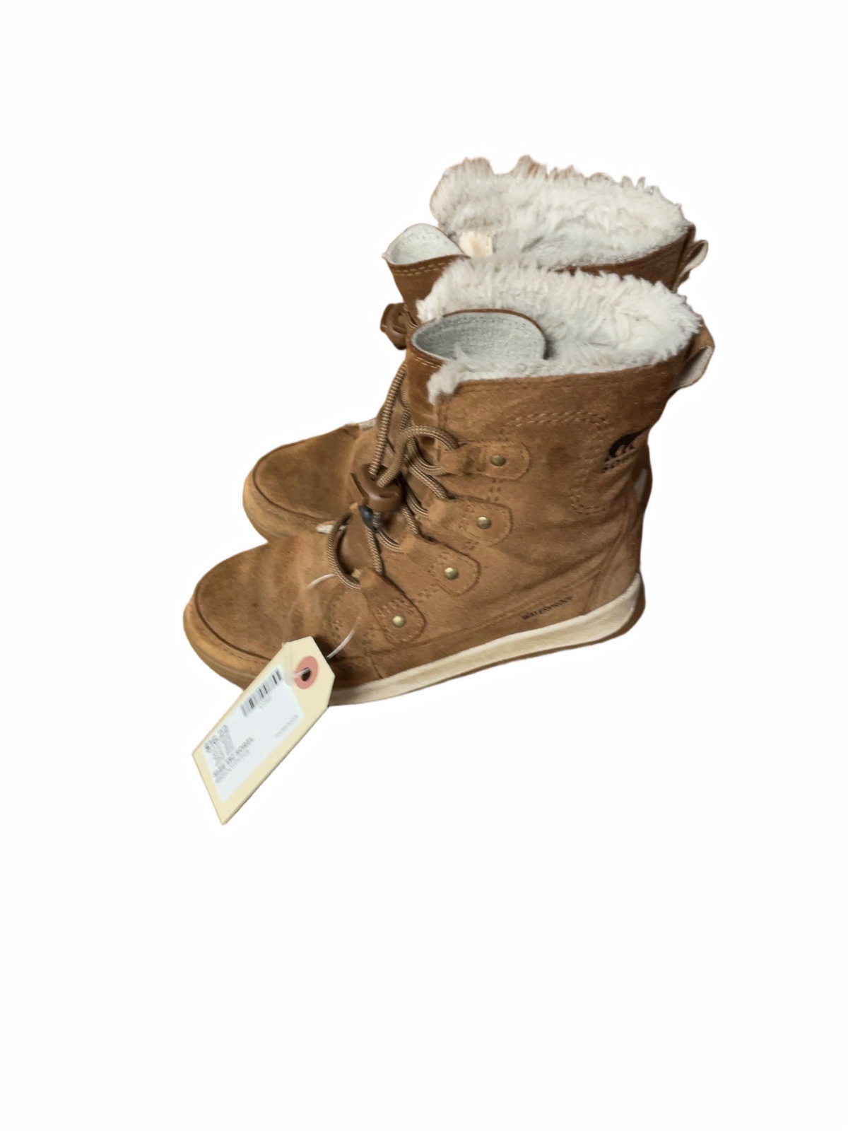 Sorel Waterproof Faux Fur Winter Boots Size 13C US Brown - image 1