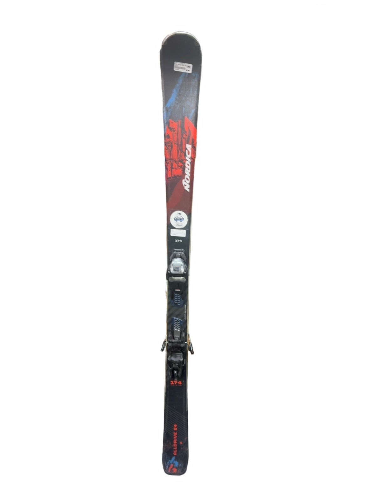 Nordica Alldrive 84 Skis 174cm With Bindings-freshly waxed and tuned - image 1