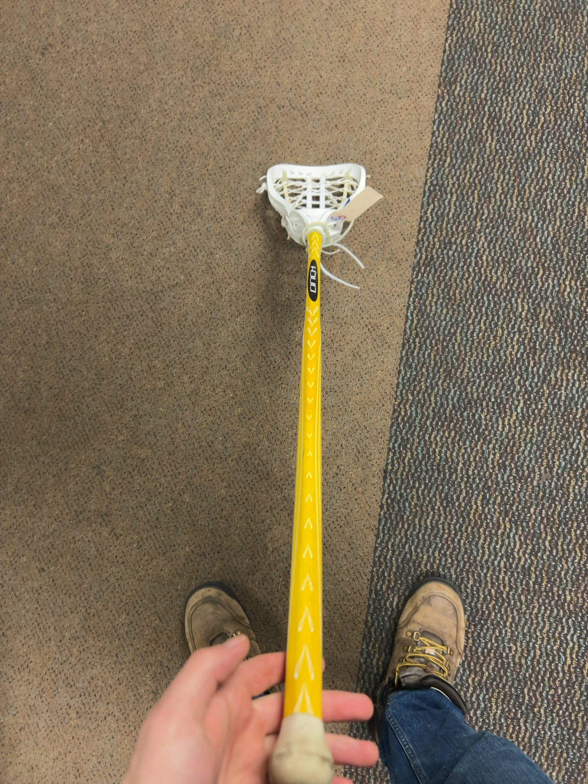 Brine Dynasty Head With Full Composite Tapered Shaft Complete Women's Lacrosse Stick Good 42.5"