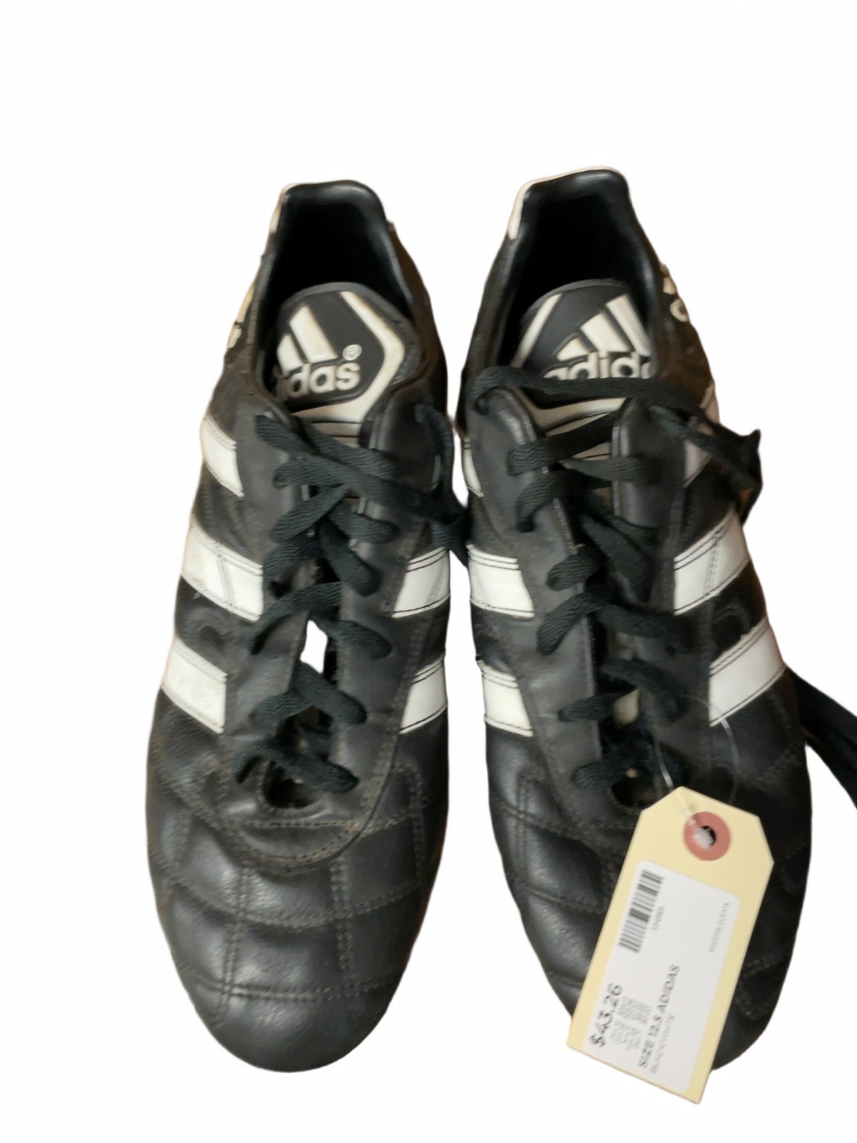 Adidas Soccer Cleats Size 12.5 Black/White