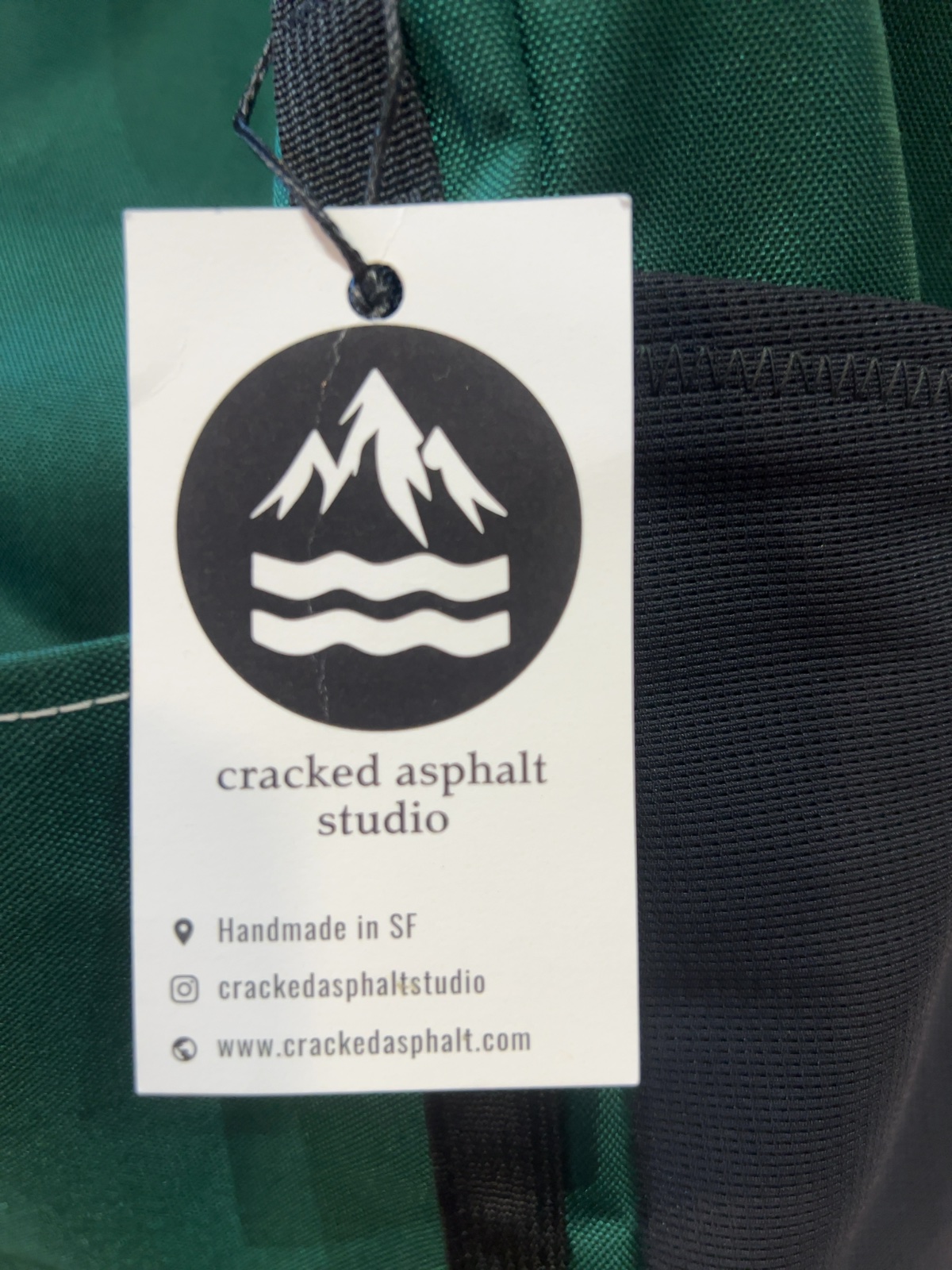 Cracked Asphalt Studio Hybrid Backpack Green New