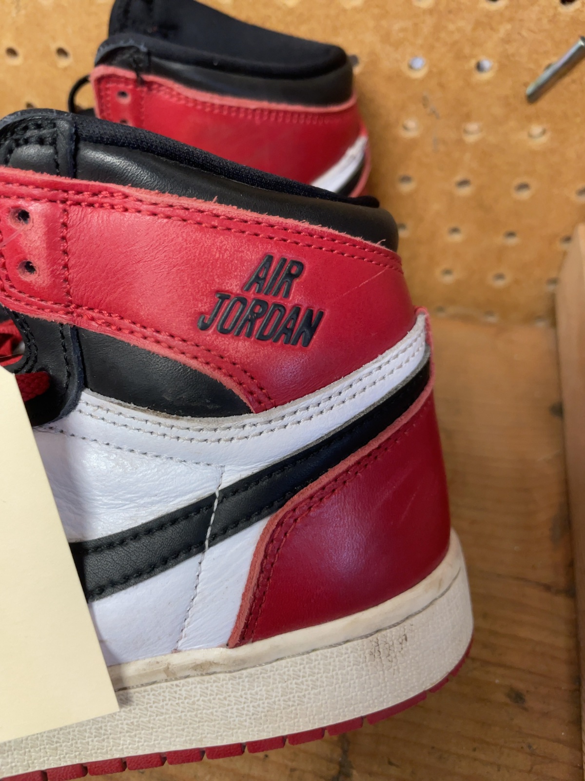 Nike Air Jordan 1 Retro High Size 4.5 Black Toe