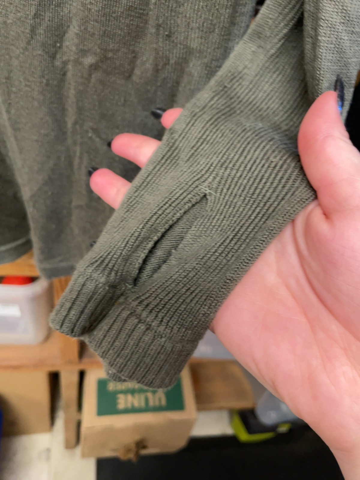 lululemon Size 4 Long Sleeve Knit Sweater Green