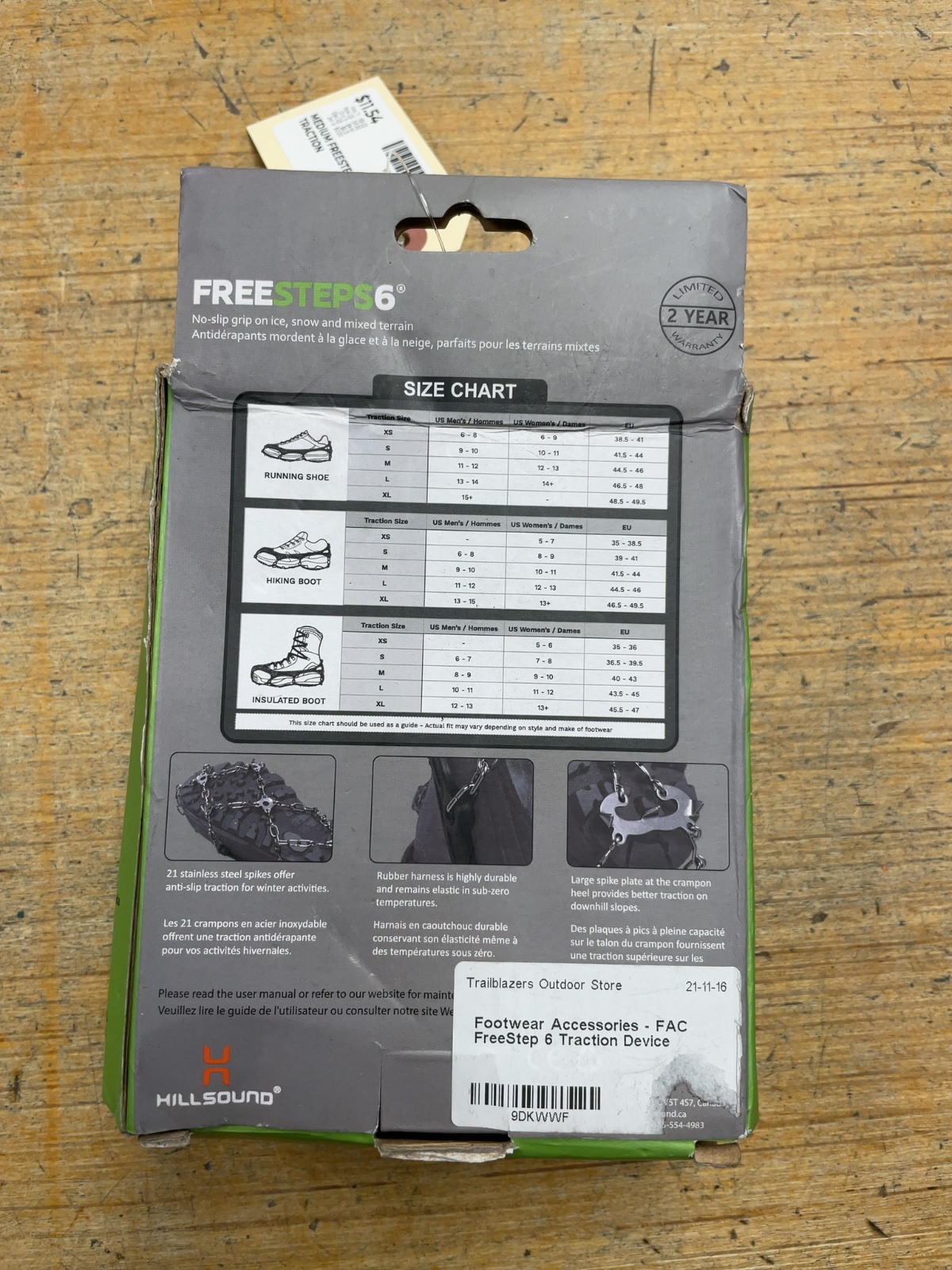 Hillsound FreeSteps6 Size M Footwear Traction Crampons