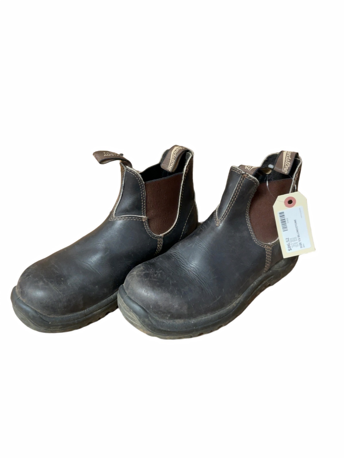 Blundstone CSA Work Boots Size 7.5 Brown Chelsea Boots - image 1