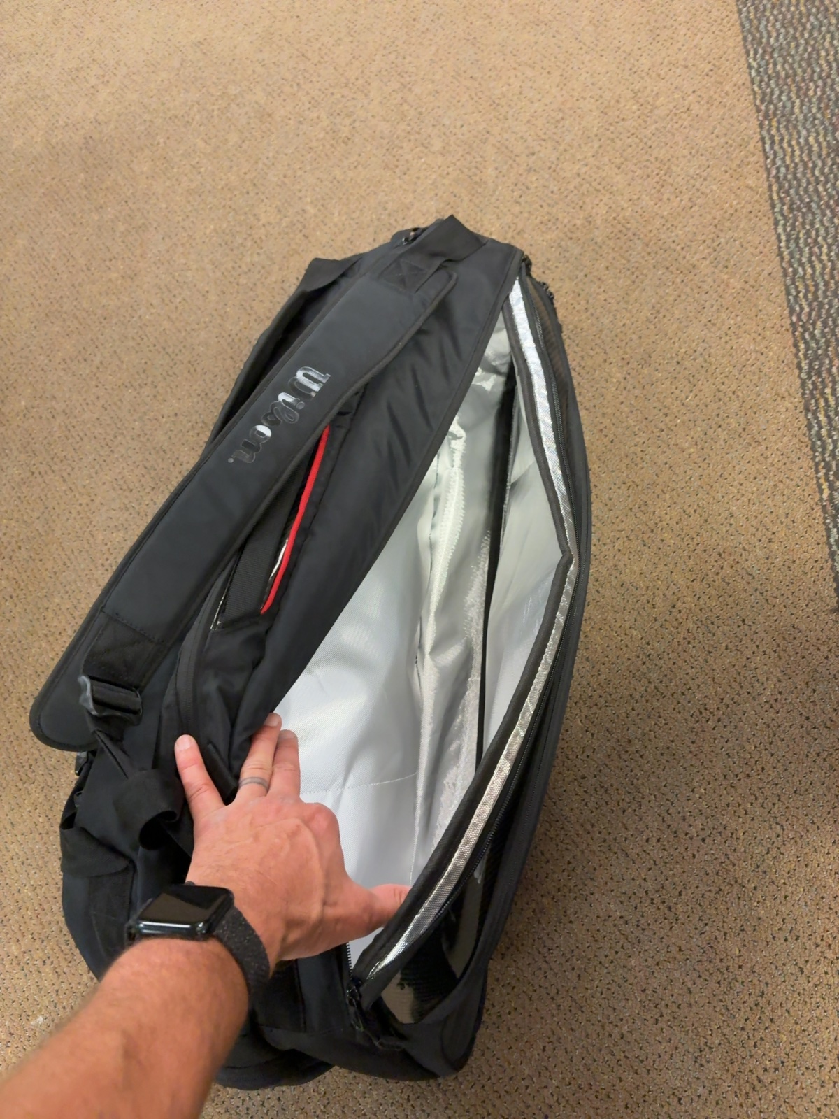 Wilson Super Tour Multi-Racket Tennis Bag Black Good