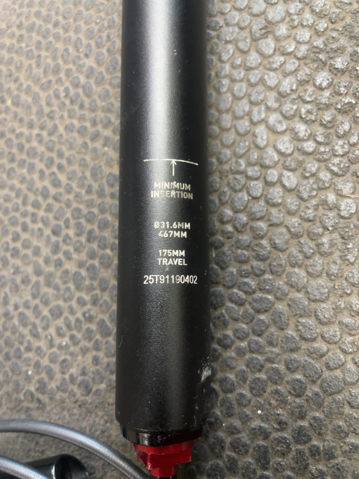 RockShox Reverb Stealth Dropper Post 31.6mm 175mm Travel 467mm Good
