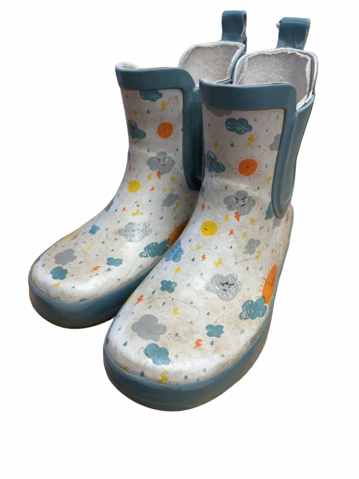Weather Print Rain Boots Size 12C - image 1
