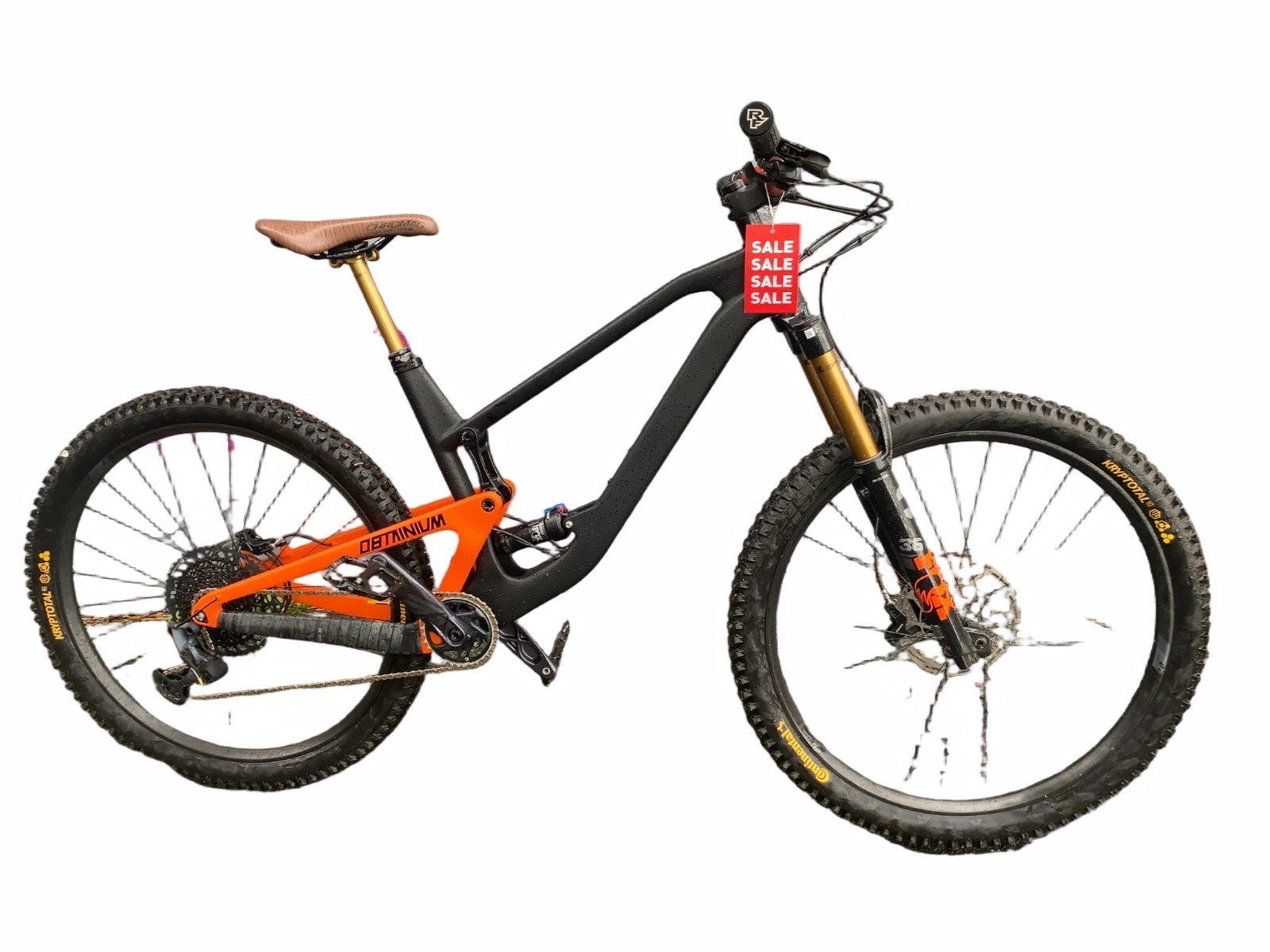 Devinci Full Suspension Mountain Bike Black/Orange Good