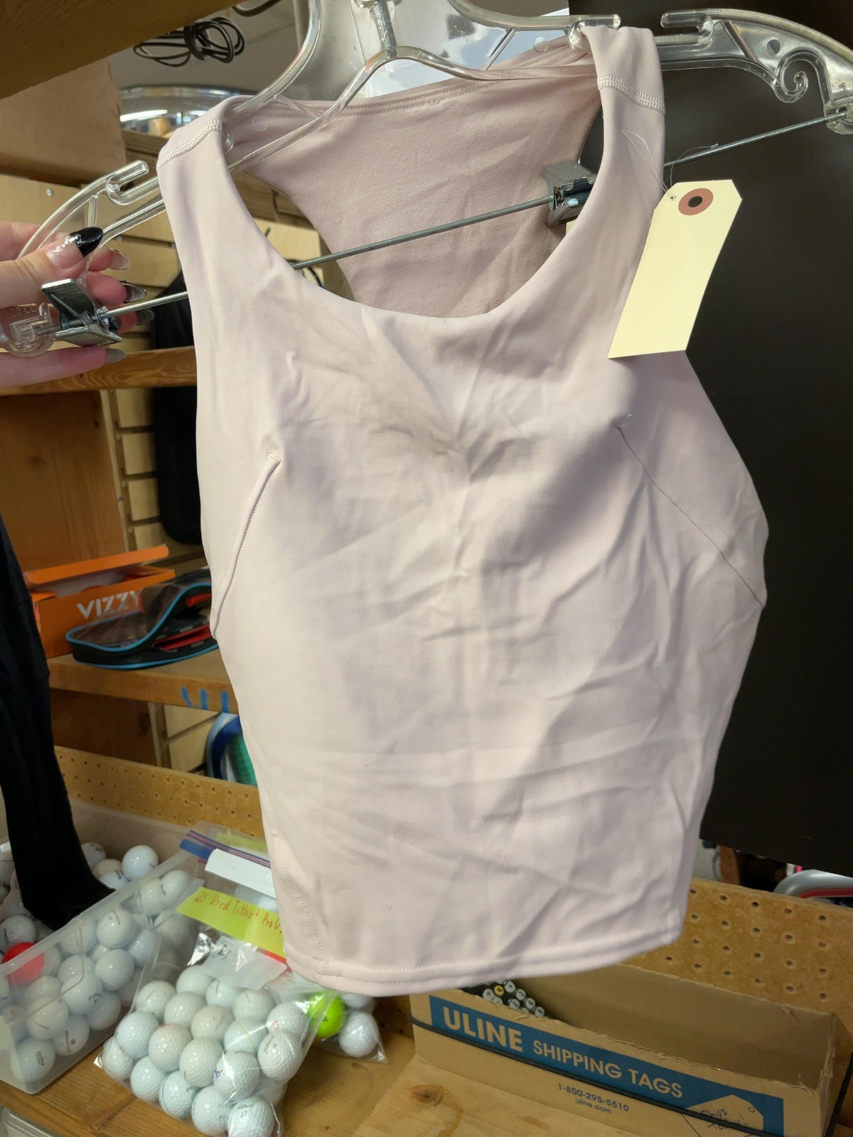 Lululemon Cropped Tank Size 6 Pink