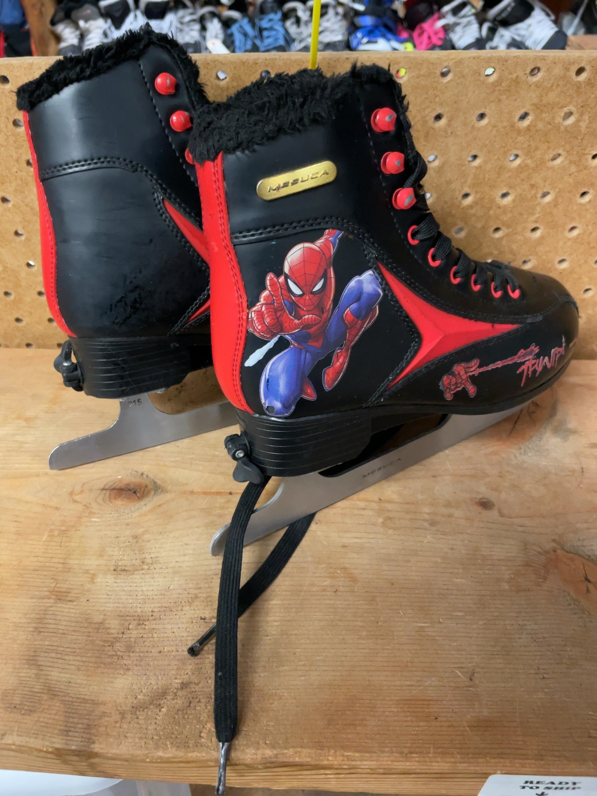 Mesuca Marvel Spider-Man Adjustable Ice Skates Size 2-5