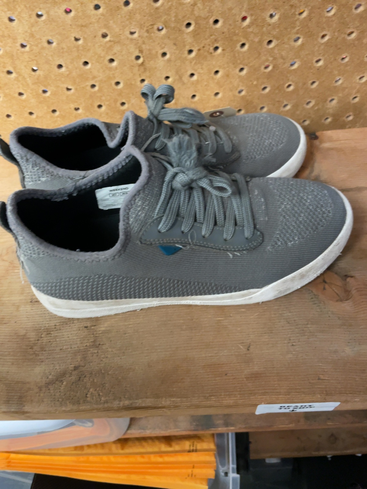 Vessi Weekend Size M7/W8 Grey Waterproof Sneakers