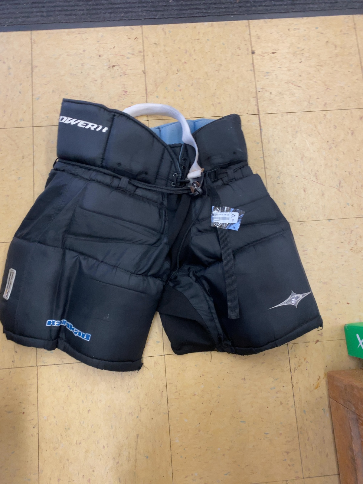 Powertek Senior Small Hockey Goalie Pants - Black