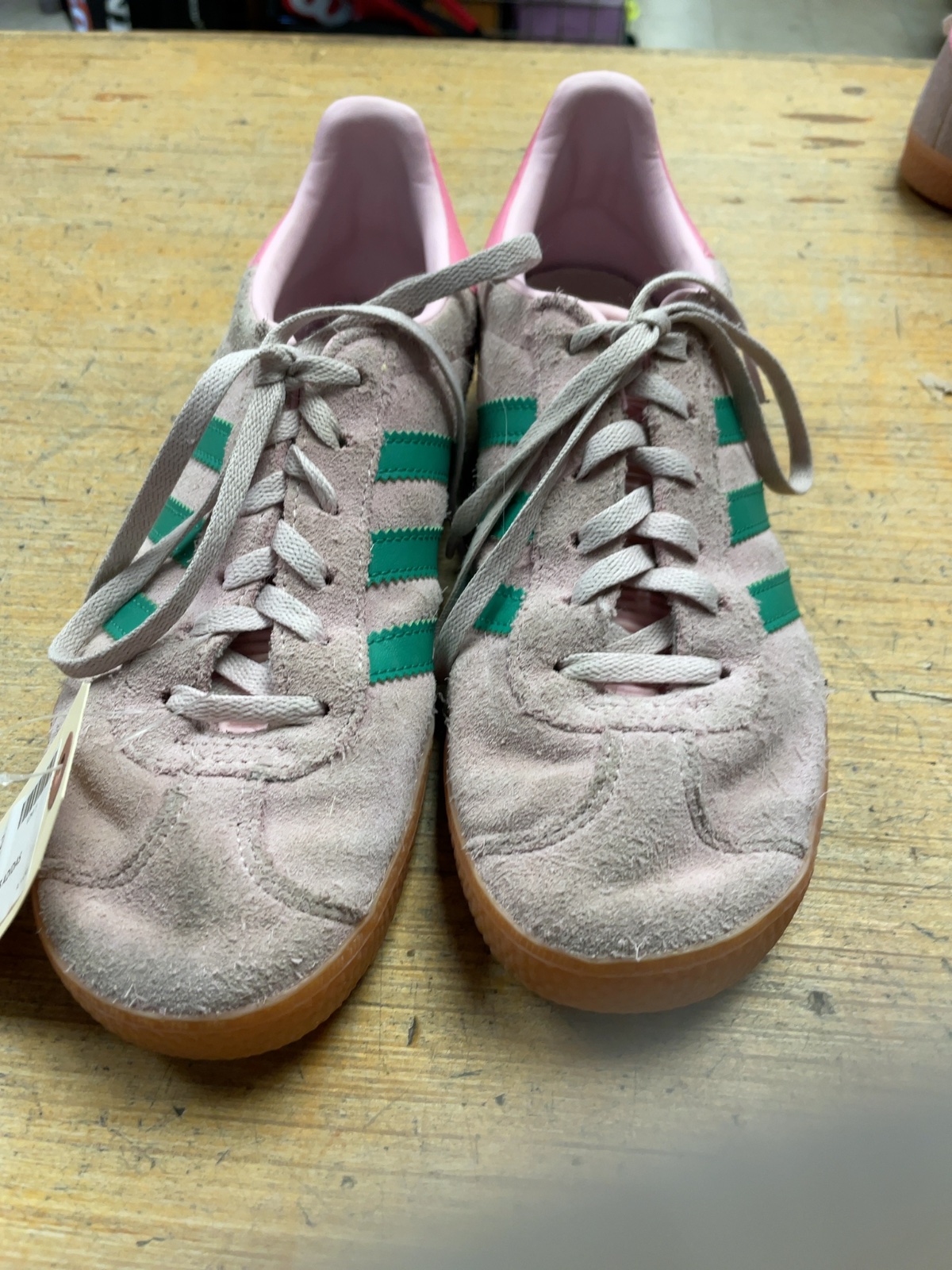 adidas Gazelle Size 5 Pink / Green Sneakers