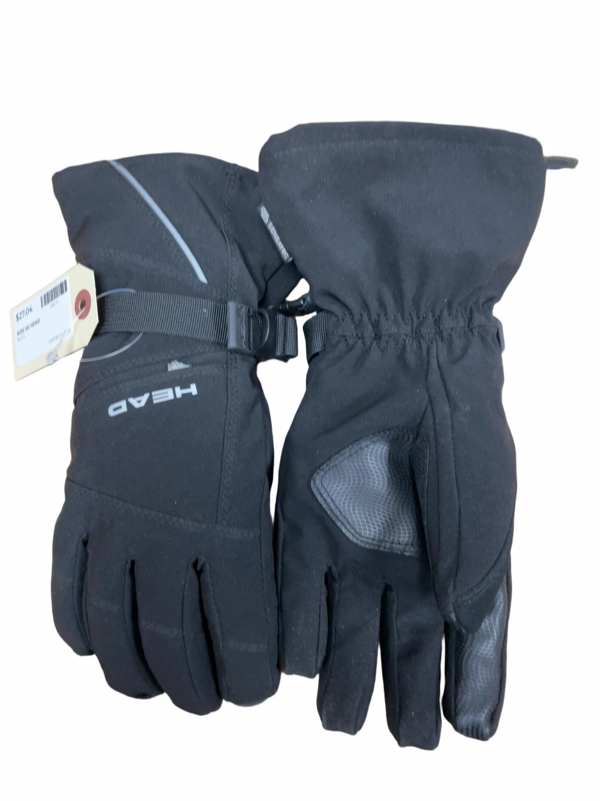 Head Waterproof Ski Gloves XS Black - image 1