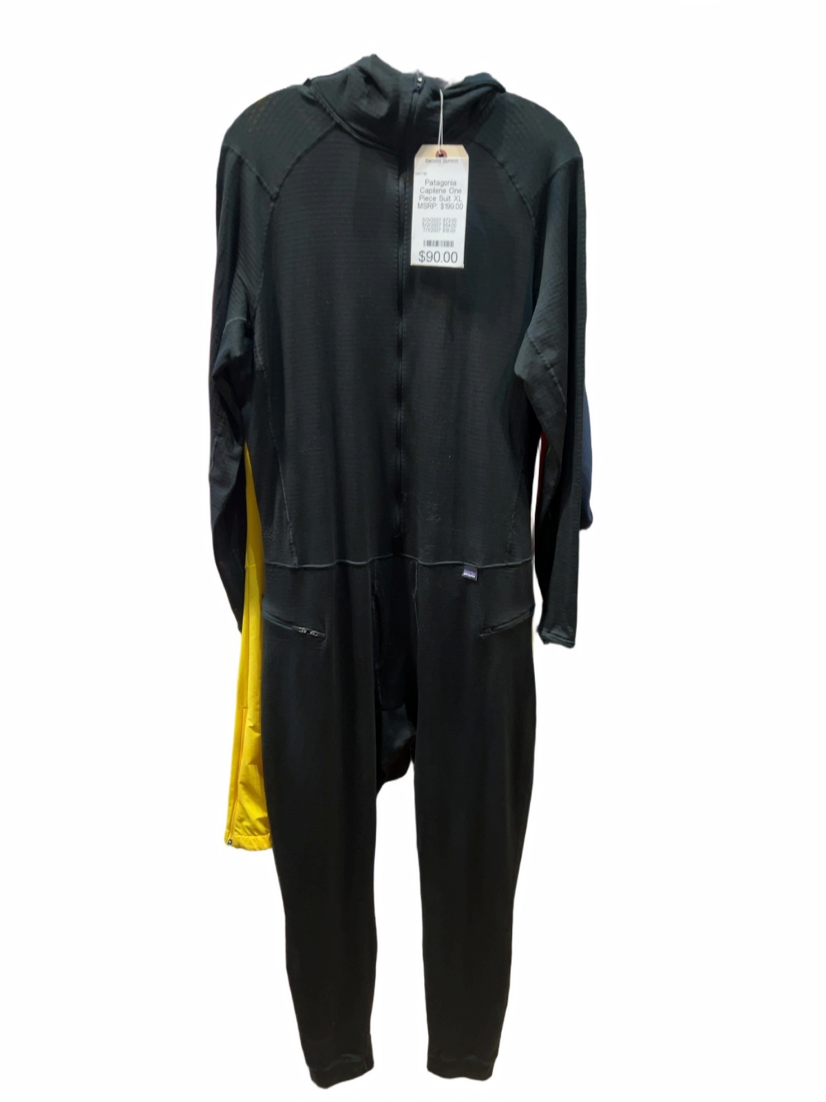 Patagonia Capilene Thermal Weight One-Piece Suit Black Good XL - image 1