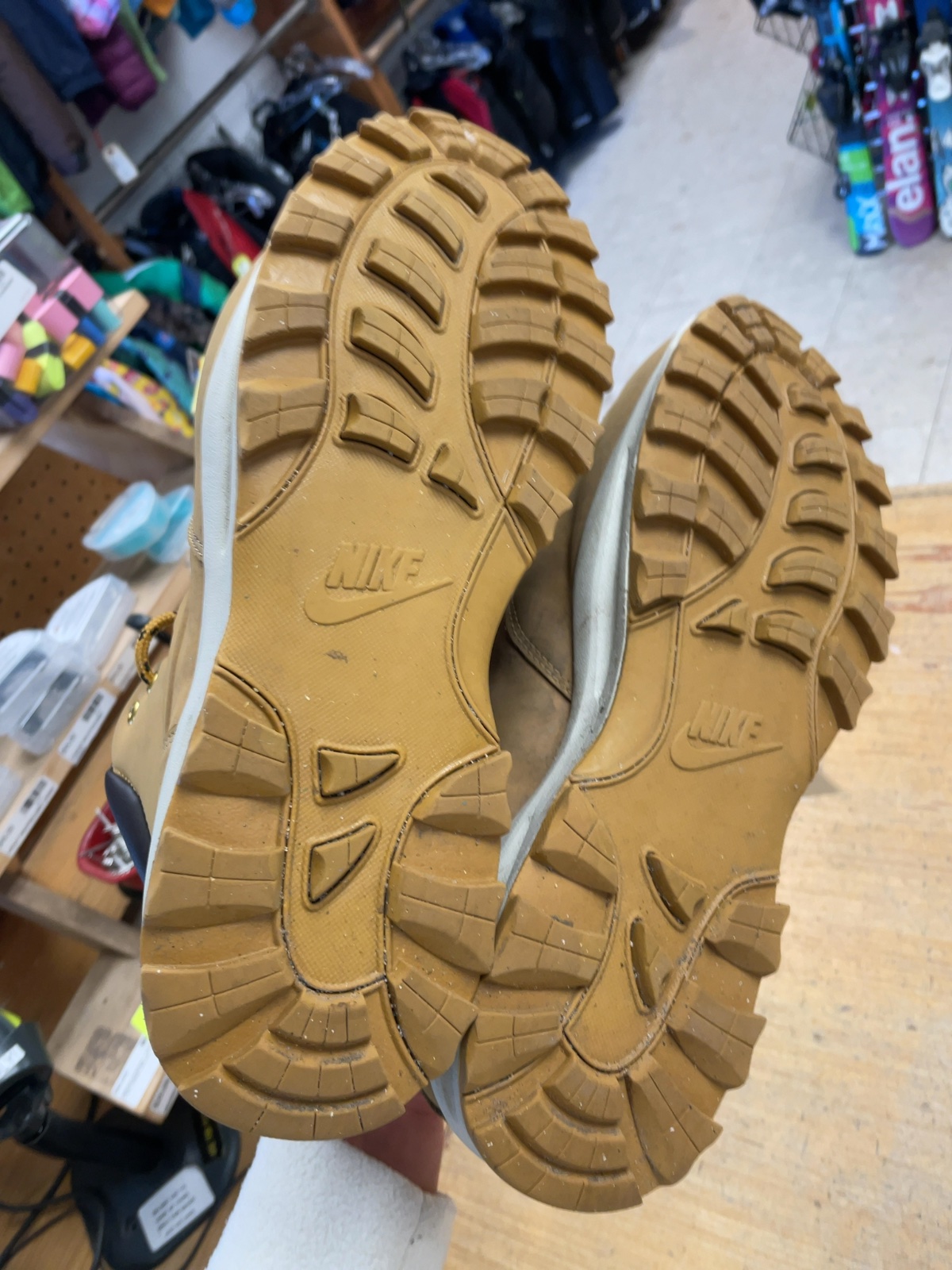 Nike Manoa Size 12 US Tan Hiking Boots