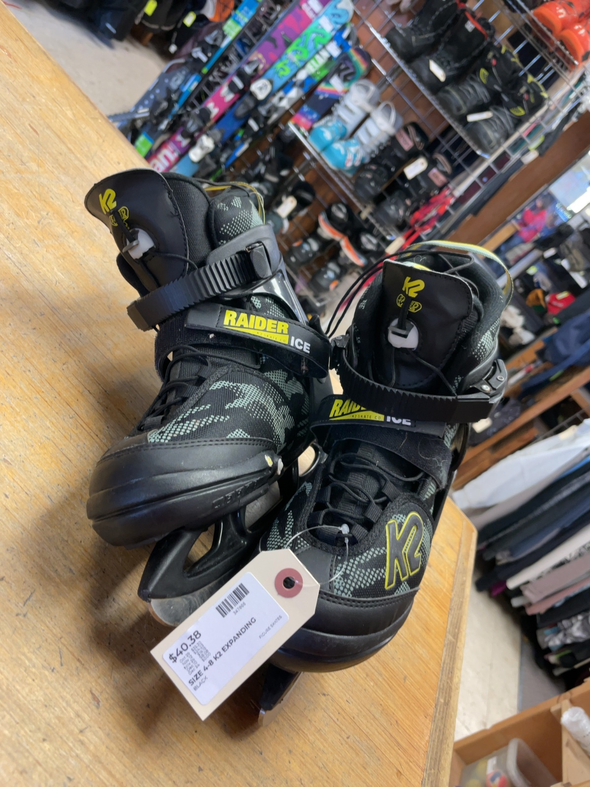 K2 Raider Ice Adjustable Ice Skates Size 4-8