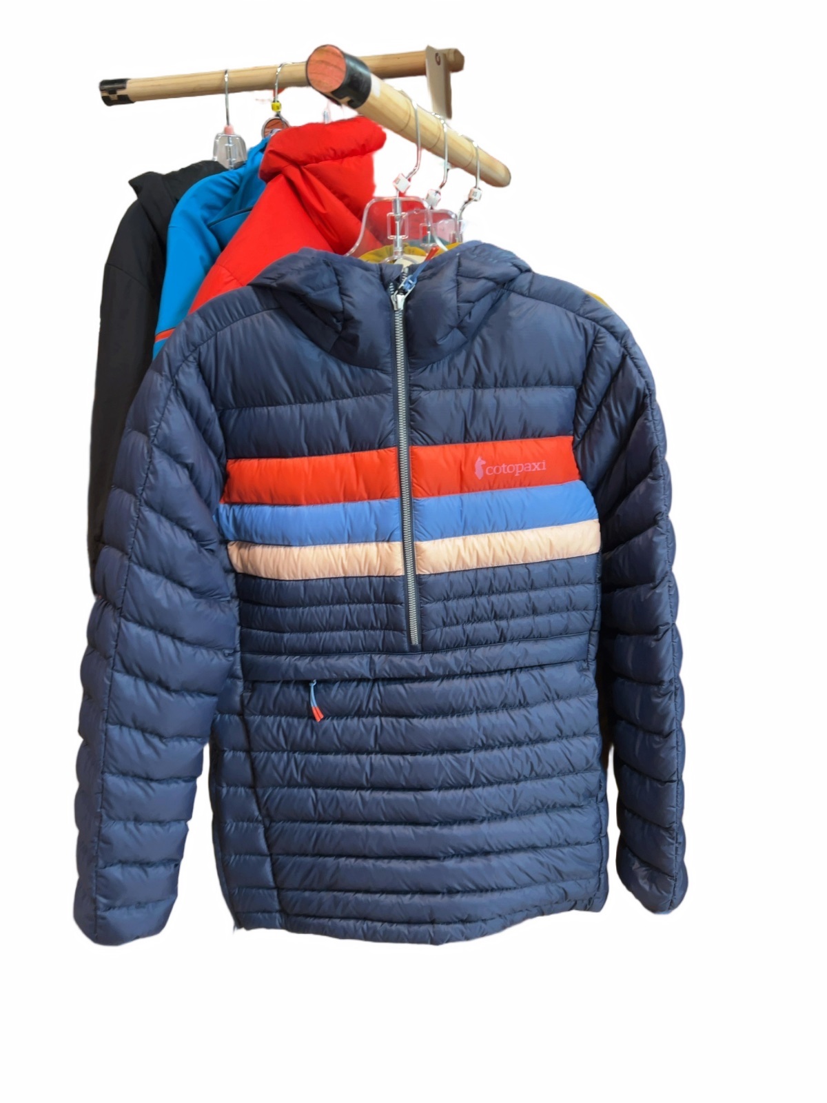 Cotopaxi Women's Fuego Down Hooded Pullover Jacket - Ink/Rosewood - XS - New with Tags - image 1