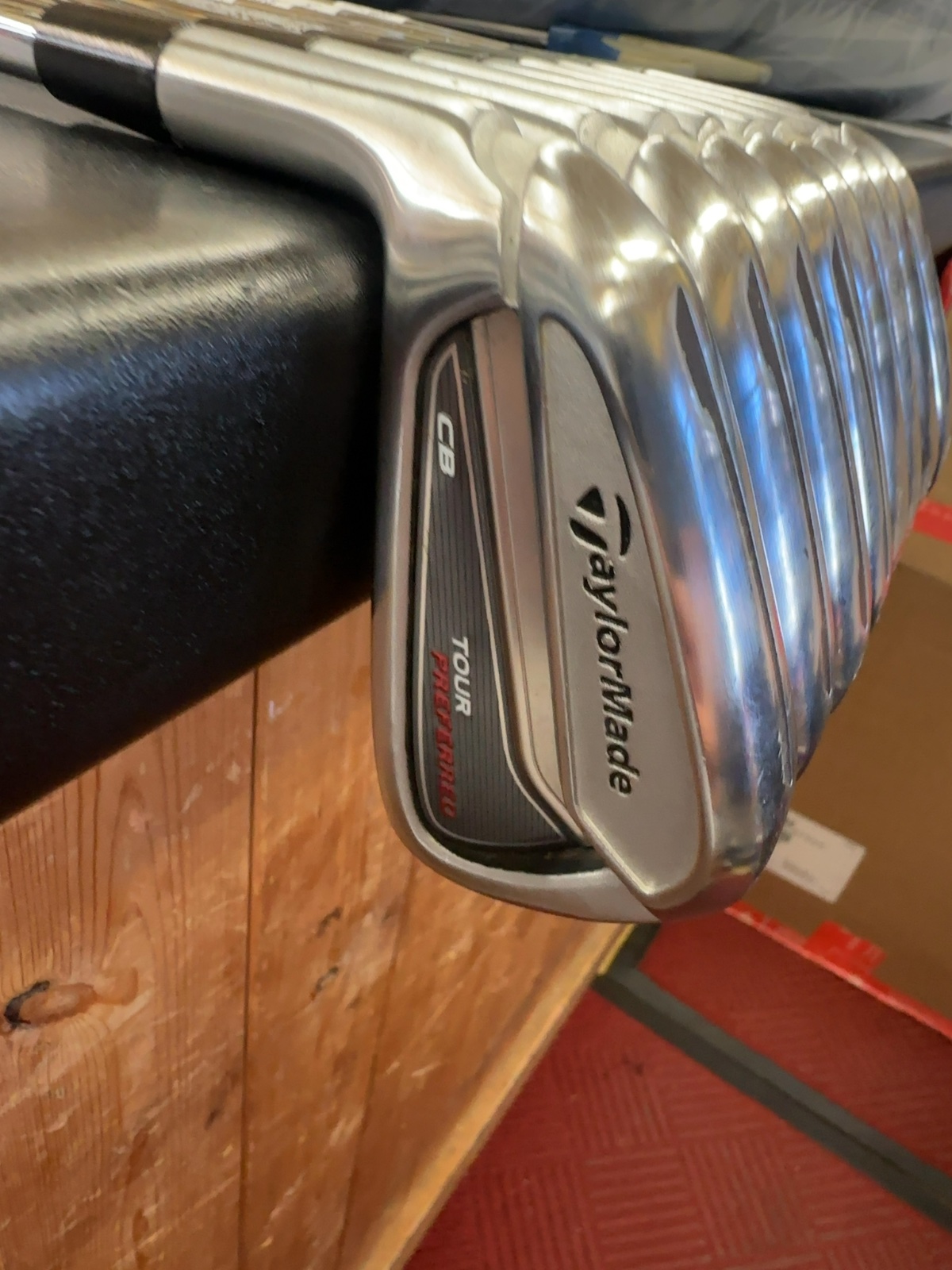 TaylorMade Tour Preferred CB Iron Set (4-PW, AW) with KBS Steel Shafts