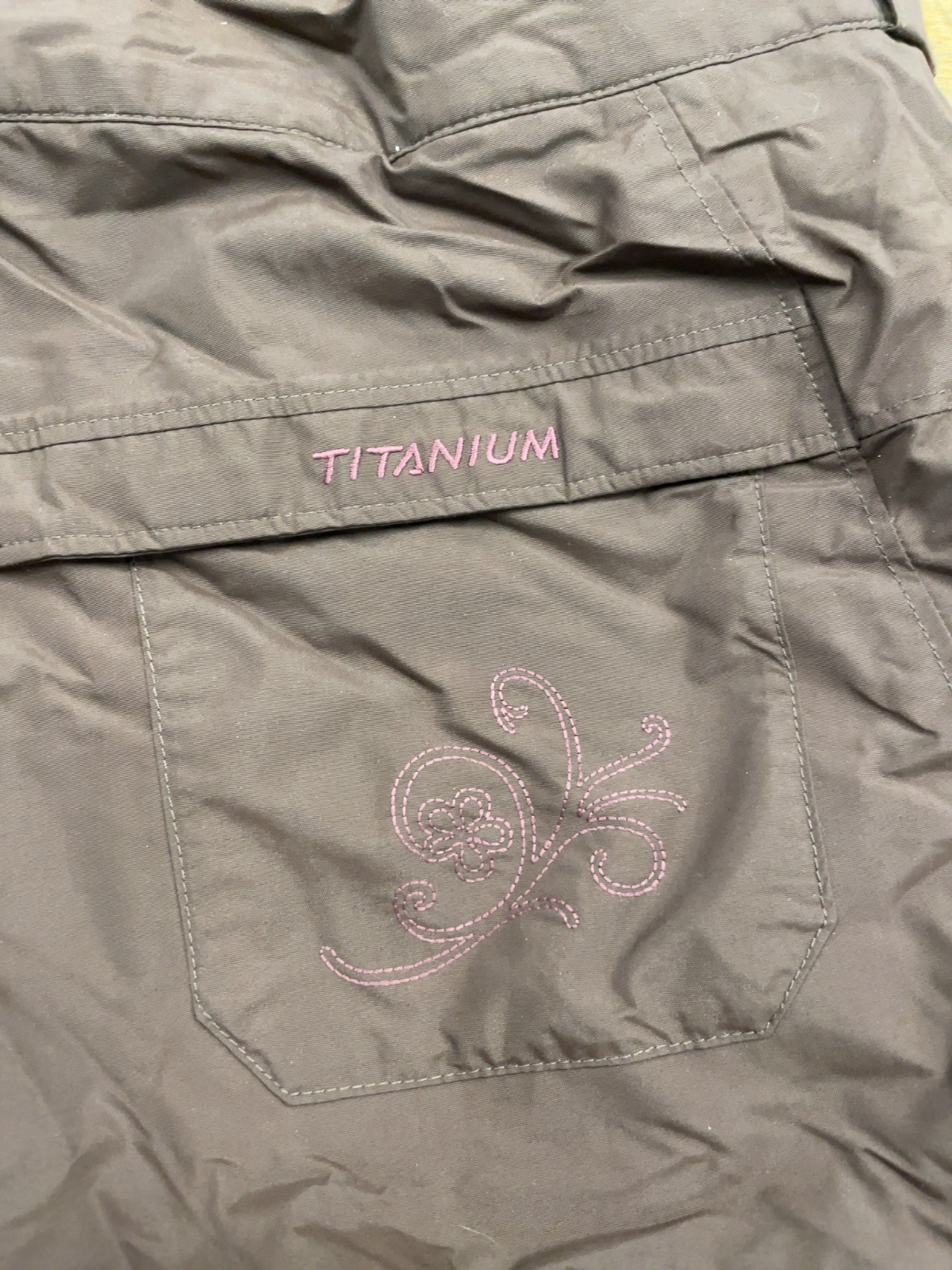 Columbia Titanium Women's Large Regular Snow Pants Brown