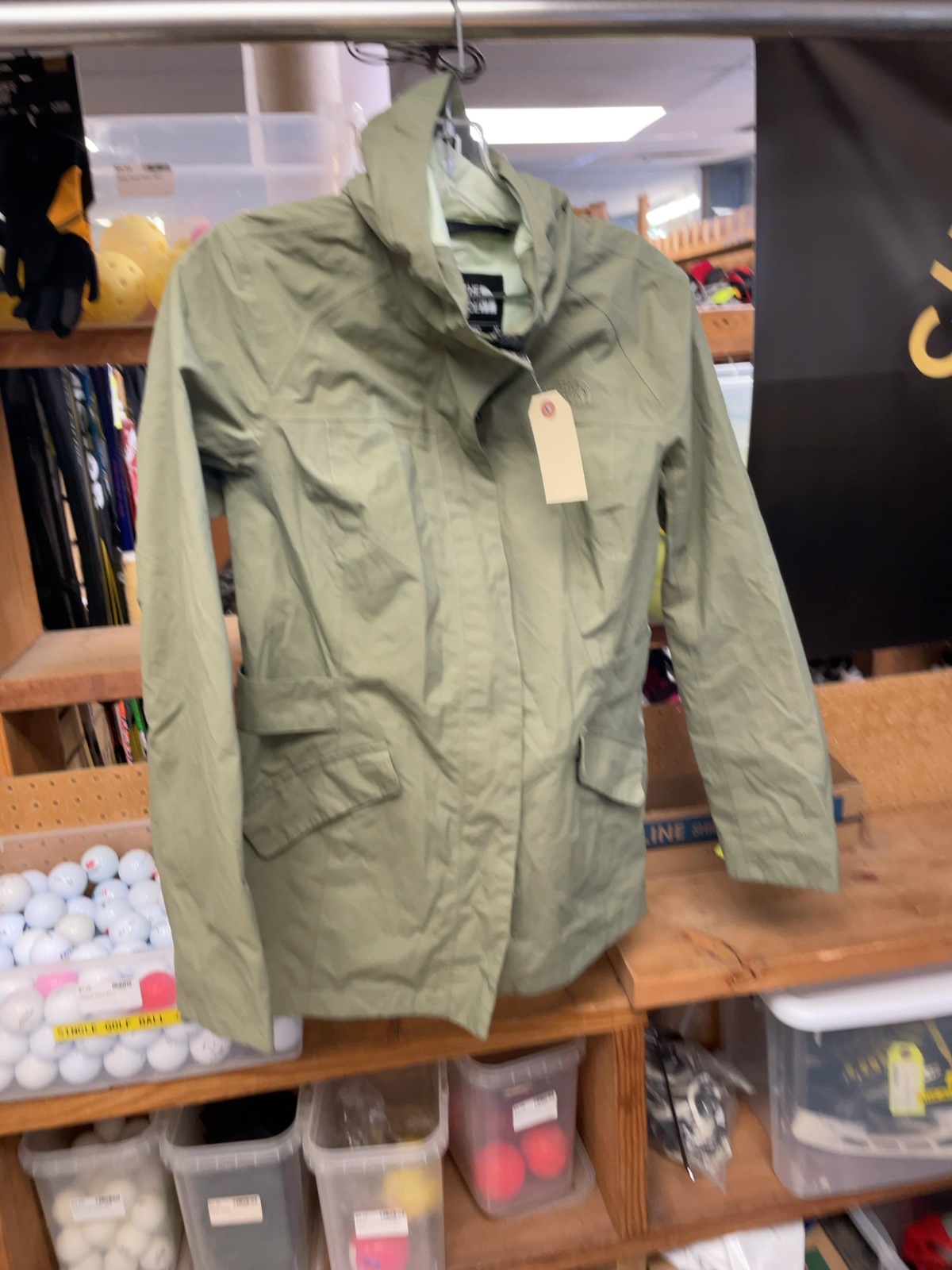 The North Face Women's Rain Jacket Size M Green