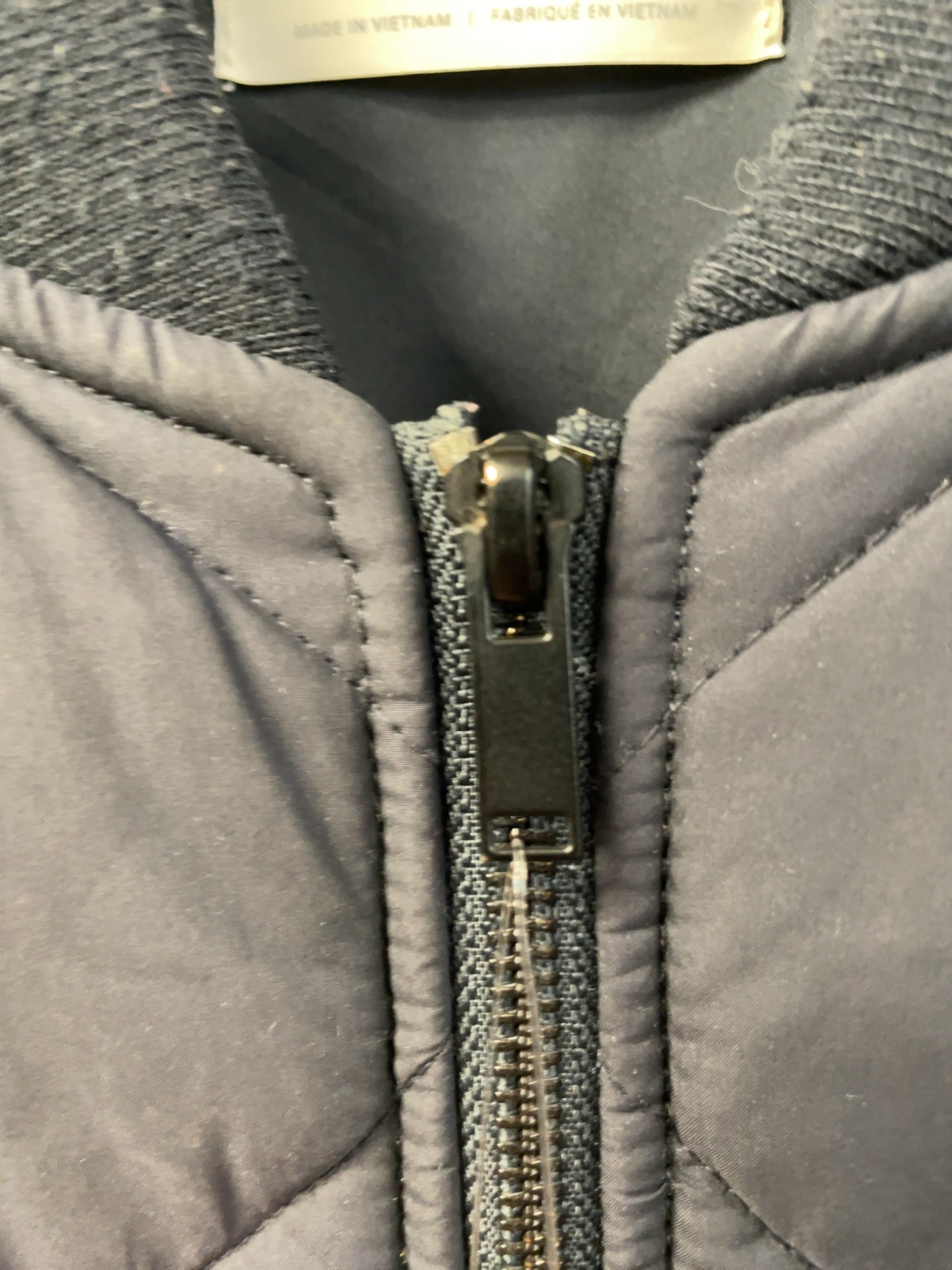 Oak + Fort Quilted Bomber Jacket Size S