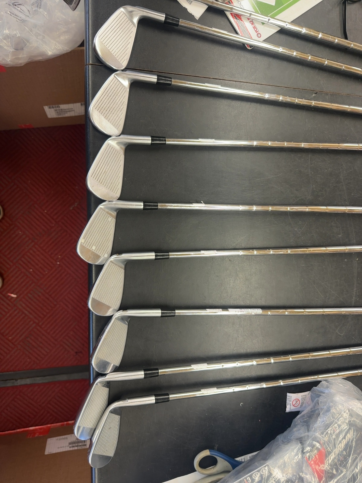 TaylorMade Tour Preferred CB Iron Set (4-PW, AW) with KBS Steel Shafts