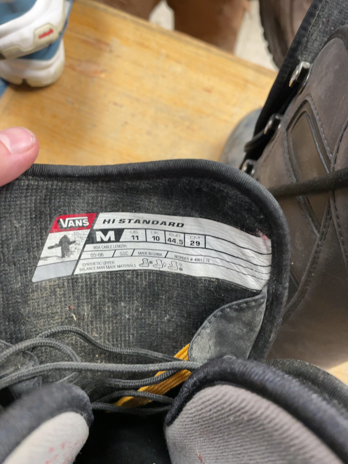 Vans Hi-Standard Size 11 Snowboard Boots