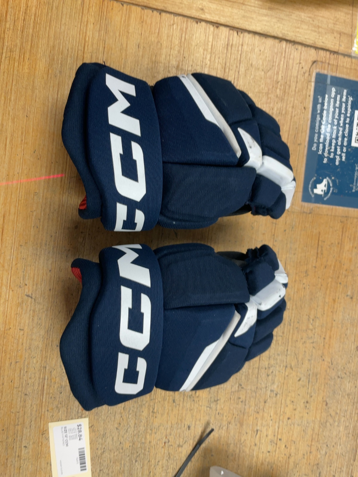 CCM NEXT 12" Hockey Gloves Navy/White/Red