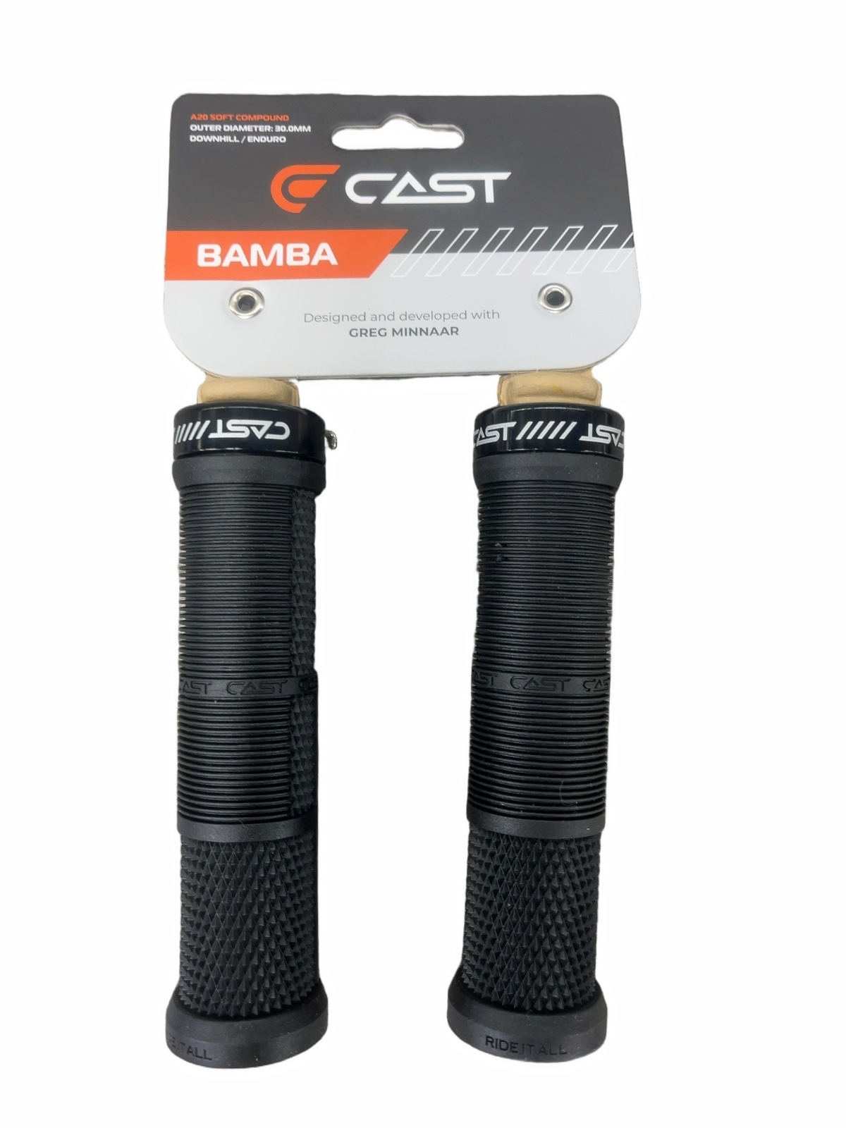CAST Bamba Lock-On Grips 30.0mm A20 Soft Compound Black New