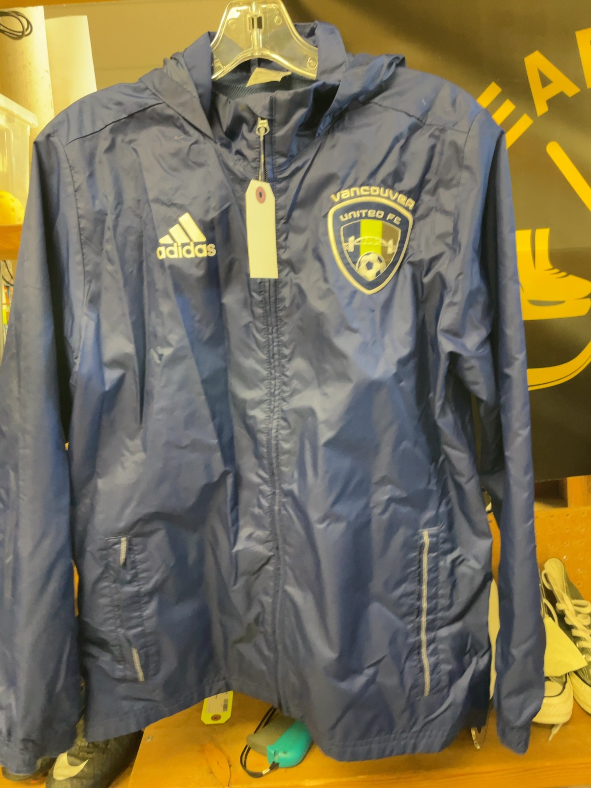 Adidas Vancouver United FC Rain Jacket Youth L (13-14Y)