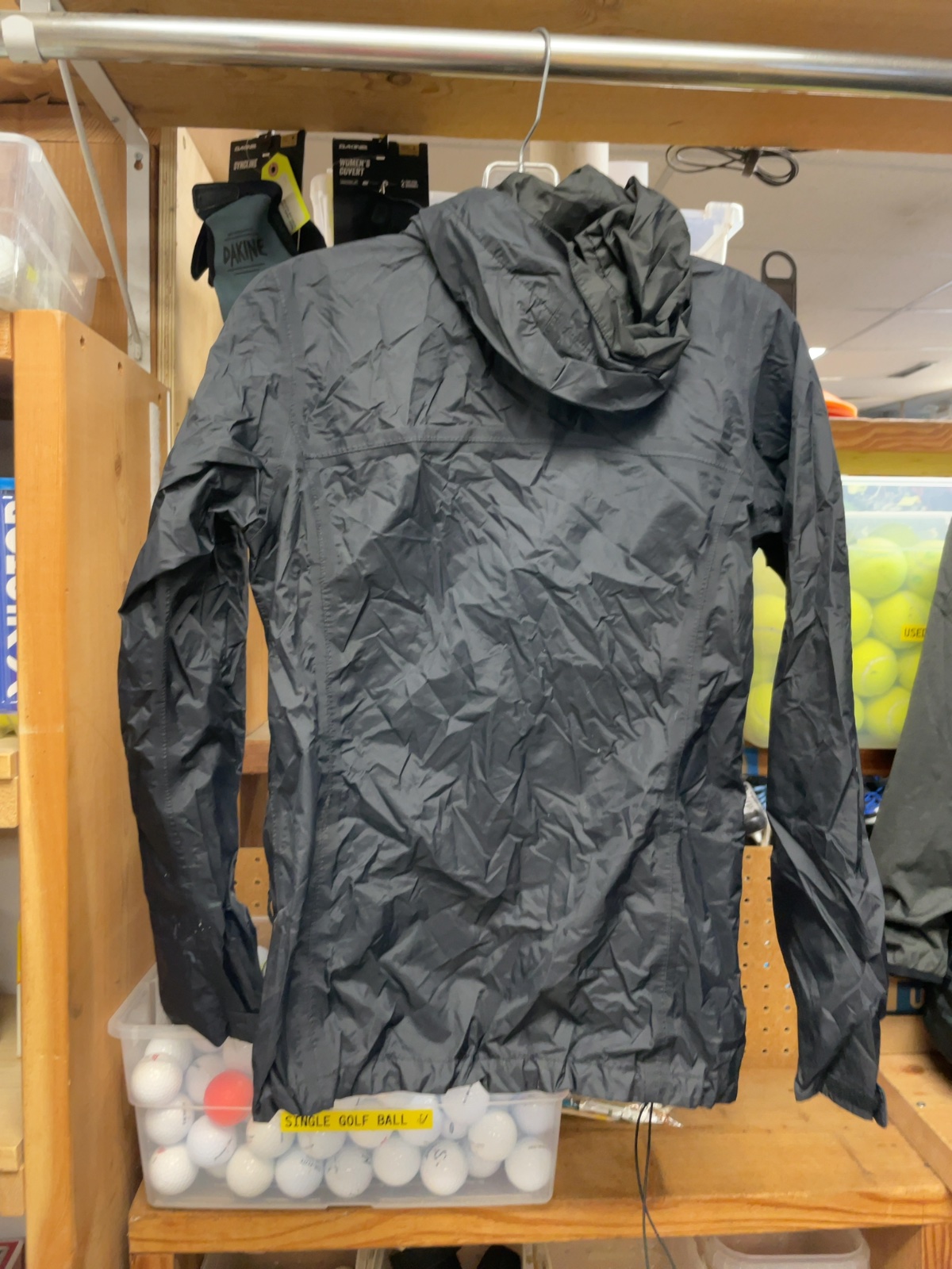 Columbia Rain Jacket Size S Black