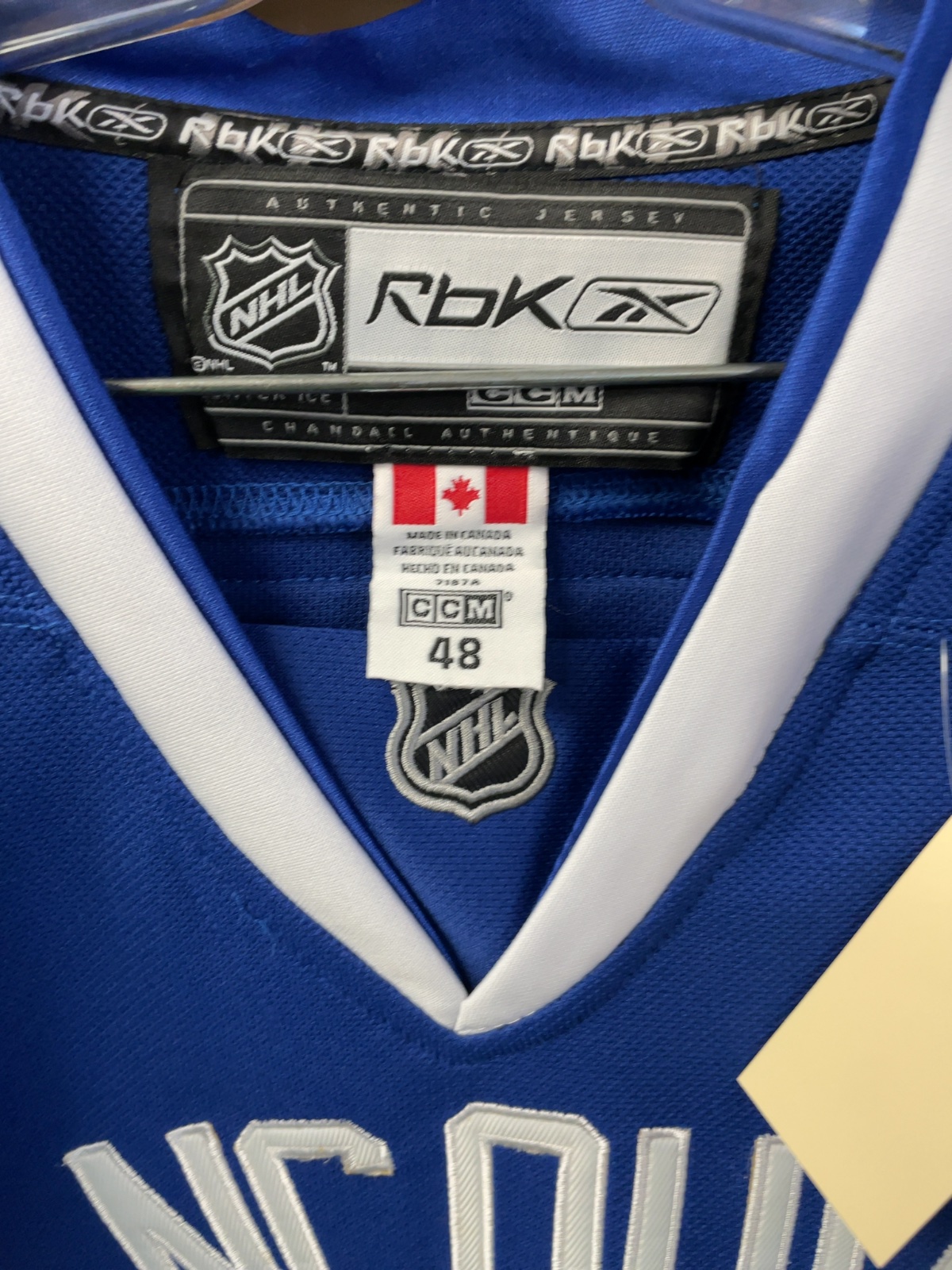 Rbk CCM Vancouver Canucks Daniel Sedin #22 Authentic Hockey Jersey Size 48