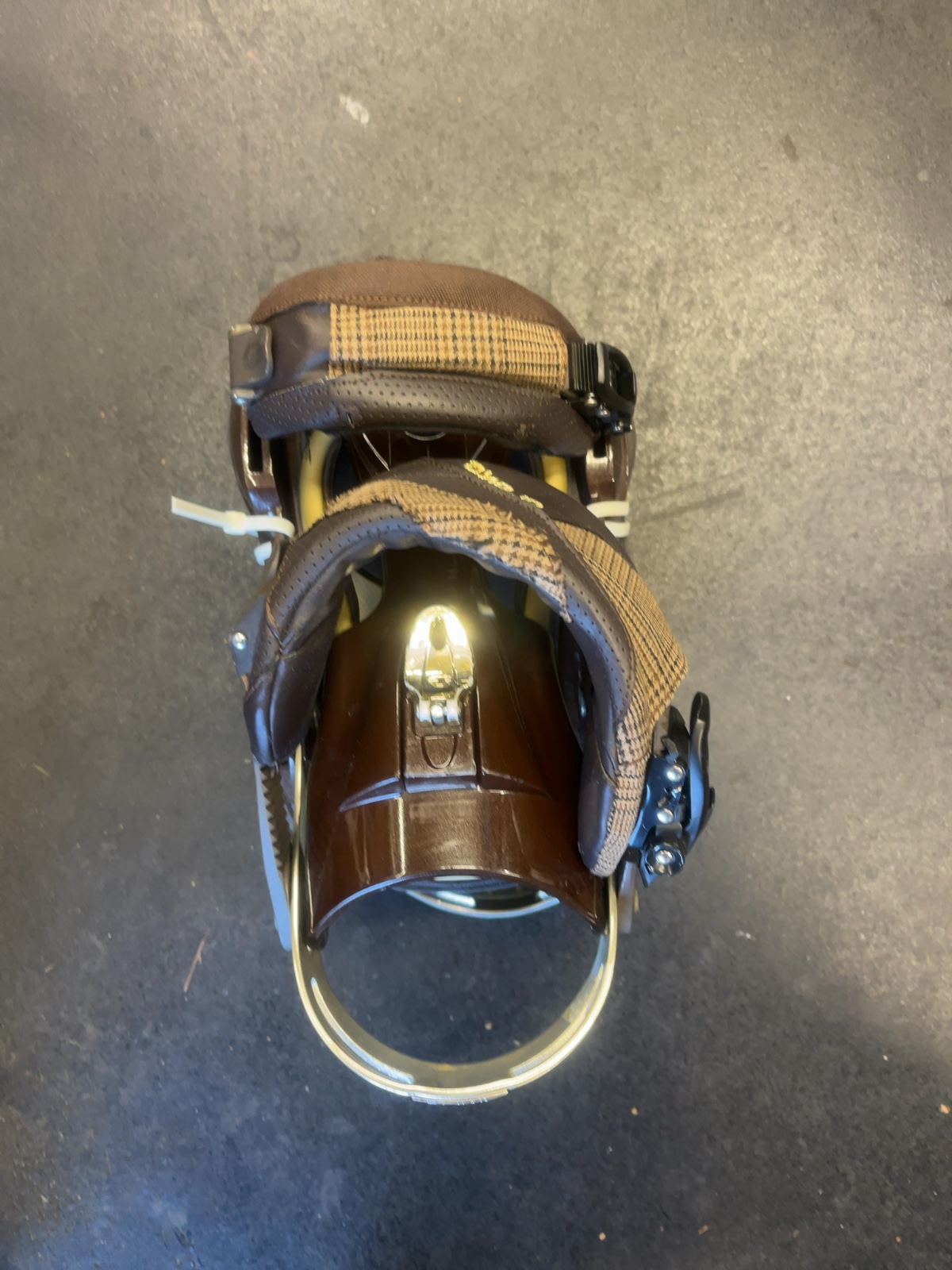 Drake Snowboard Bindings Brown Plaid Good