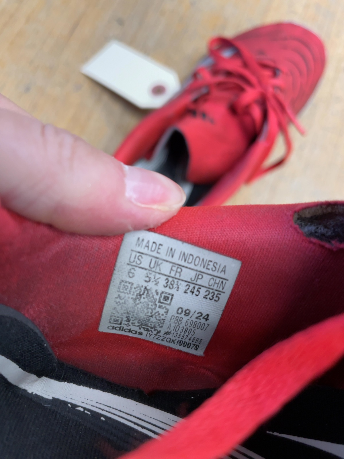 Adidas Predator Size 6 US Turf Soccer Cleats