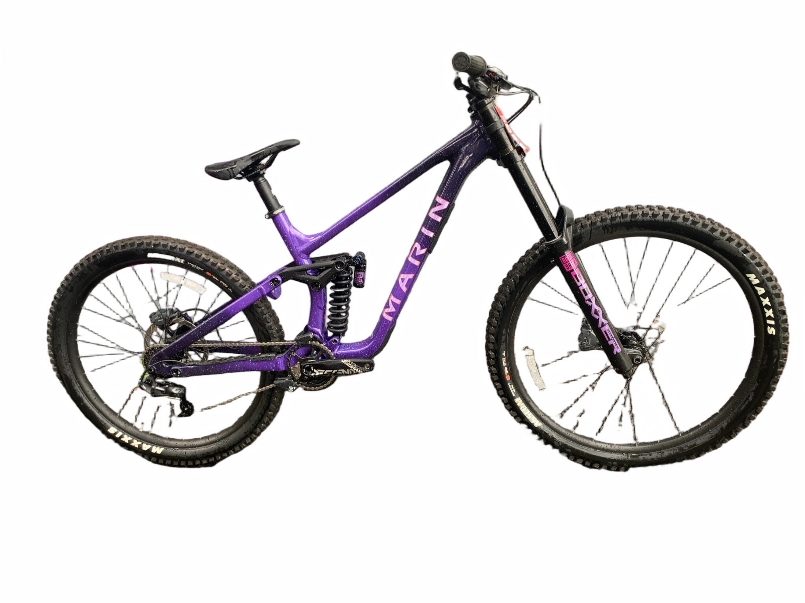 Marin Downhill Full Suspension Mountain Bike Purple Good