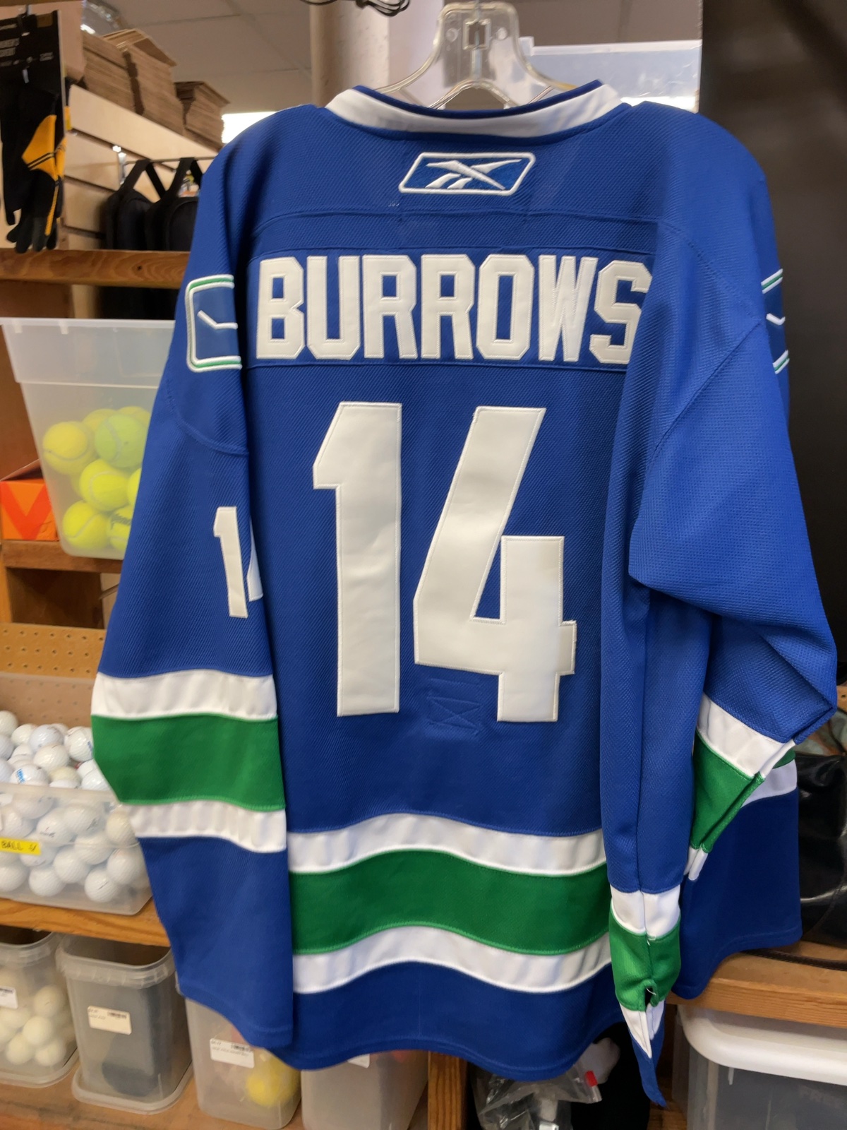 Reebok Vancouver Canucks Alexandre Burrows #14 Authentic Jersey Size 52