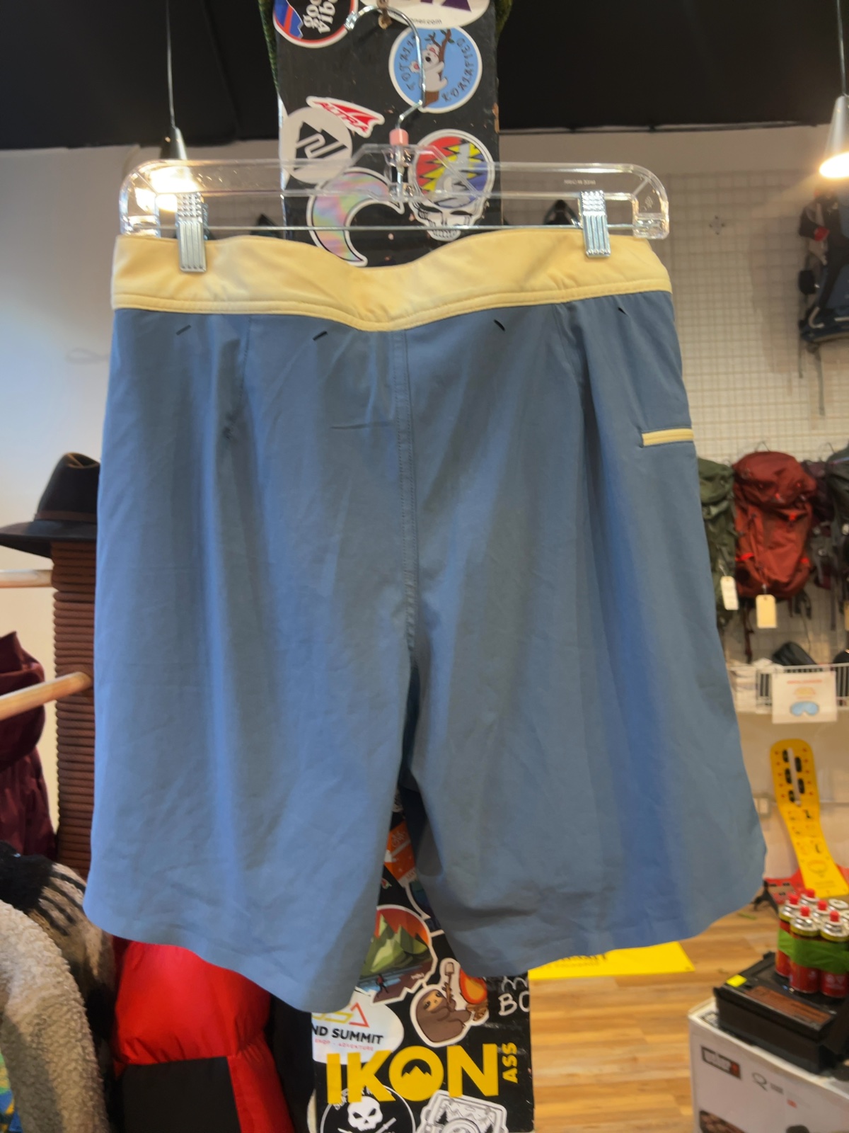 Drifties Wetsuit Lined Boardshort Slate Blue / Cream Good 30