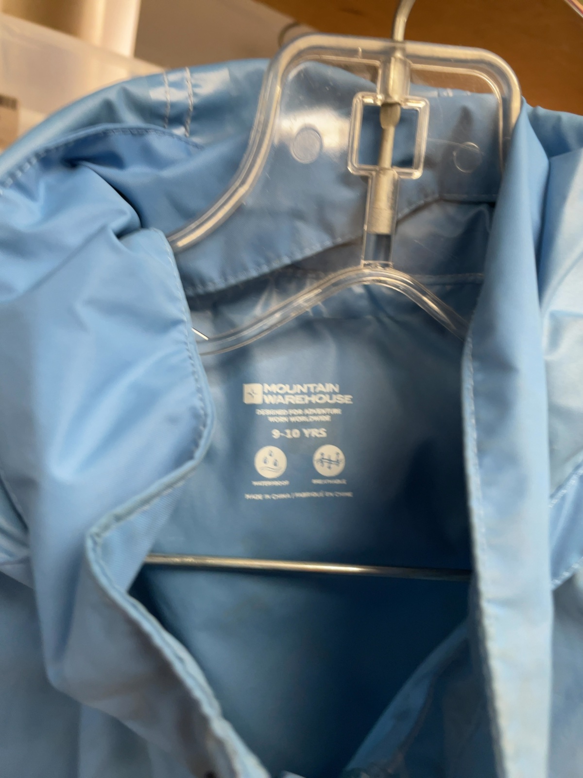 Mountain Warehouse Size 9-10 Yrs Rain Jacket Blue