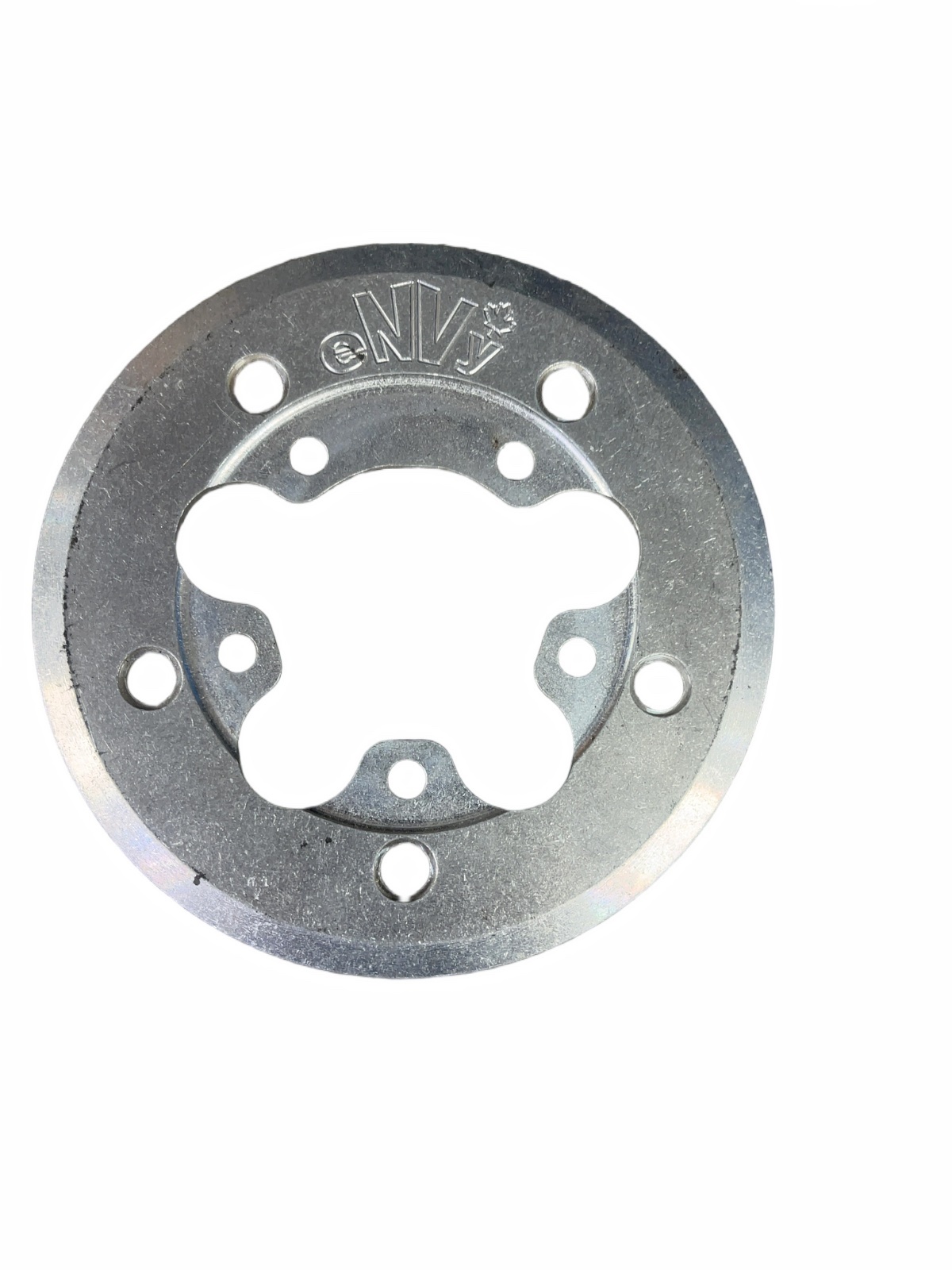 e.NV.y Bash Guard Chainring Protector Silver Good - image 1