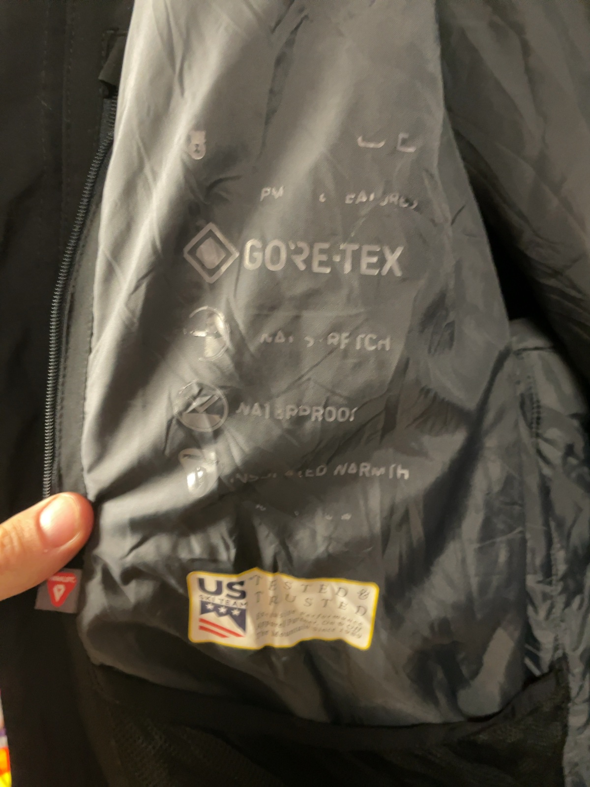 Spyder Gore-Tex Hooded Ski Jacket Size XL Black
