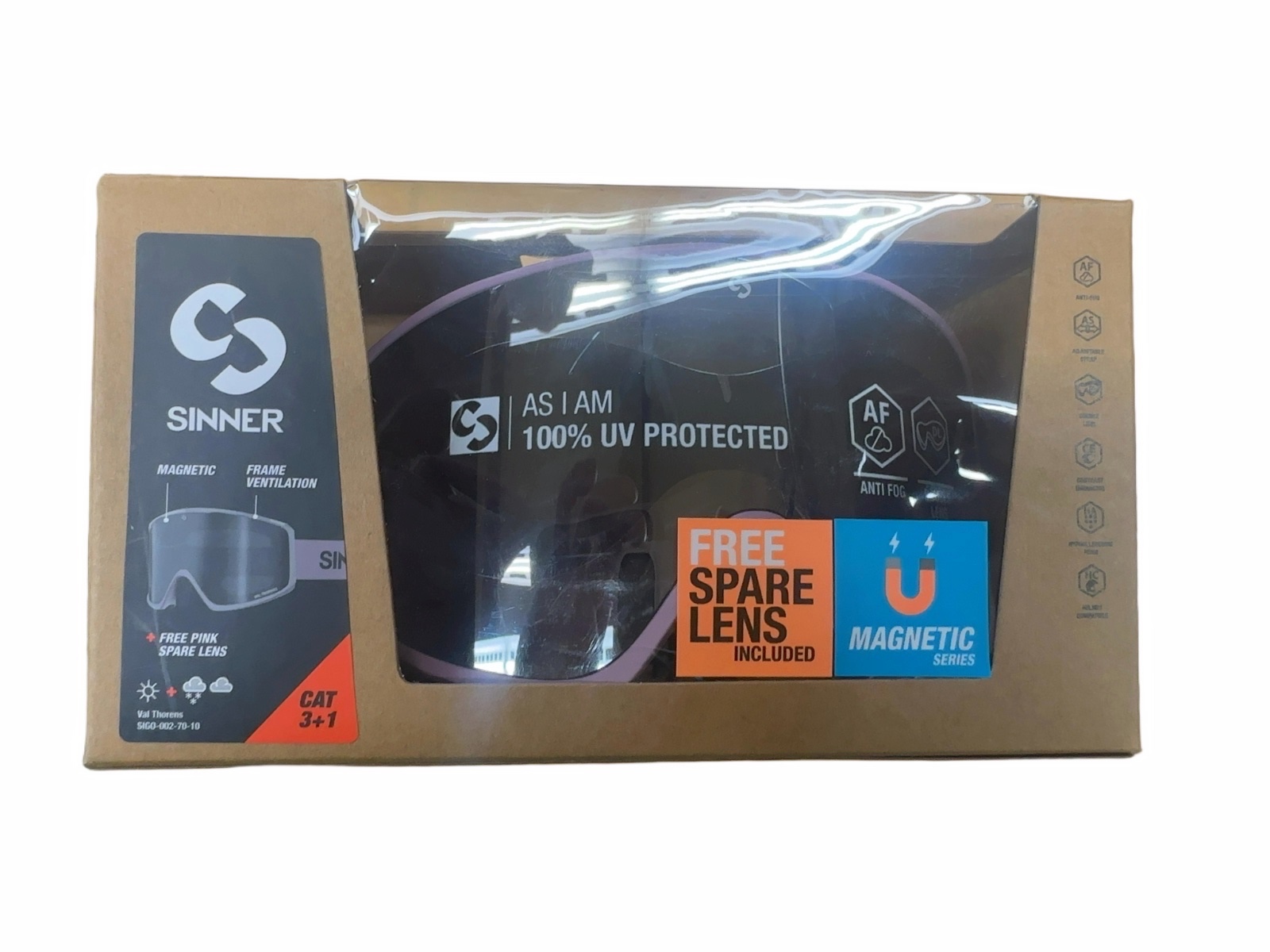 Sinner SIGO Ski & Snowboard Goggles with Magnetic Spare Lens - image 1