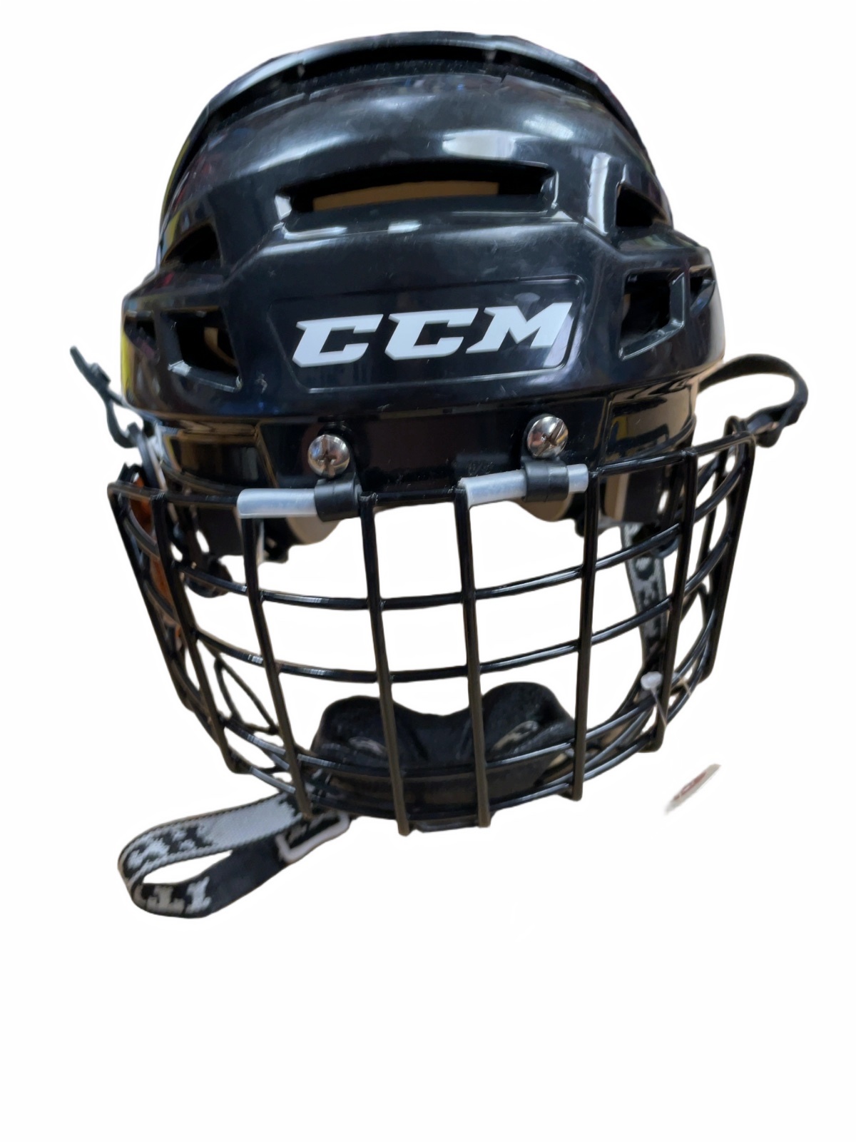CCM 52.5-57 cm Helmet with Itech Cage - Black