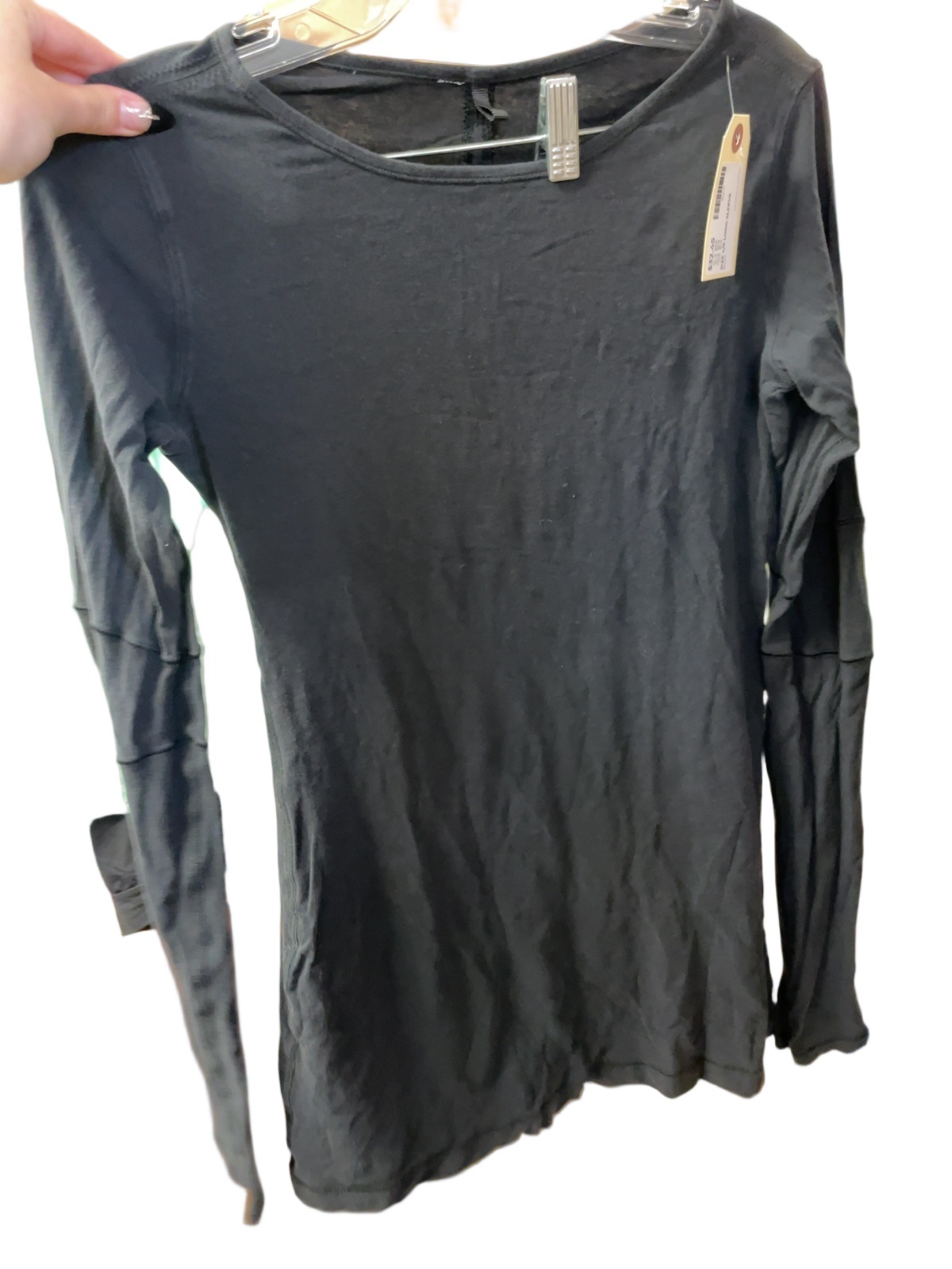 lululemon athletica Long Sleeve Shirt Size 4/6 Black - image 1