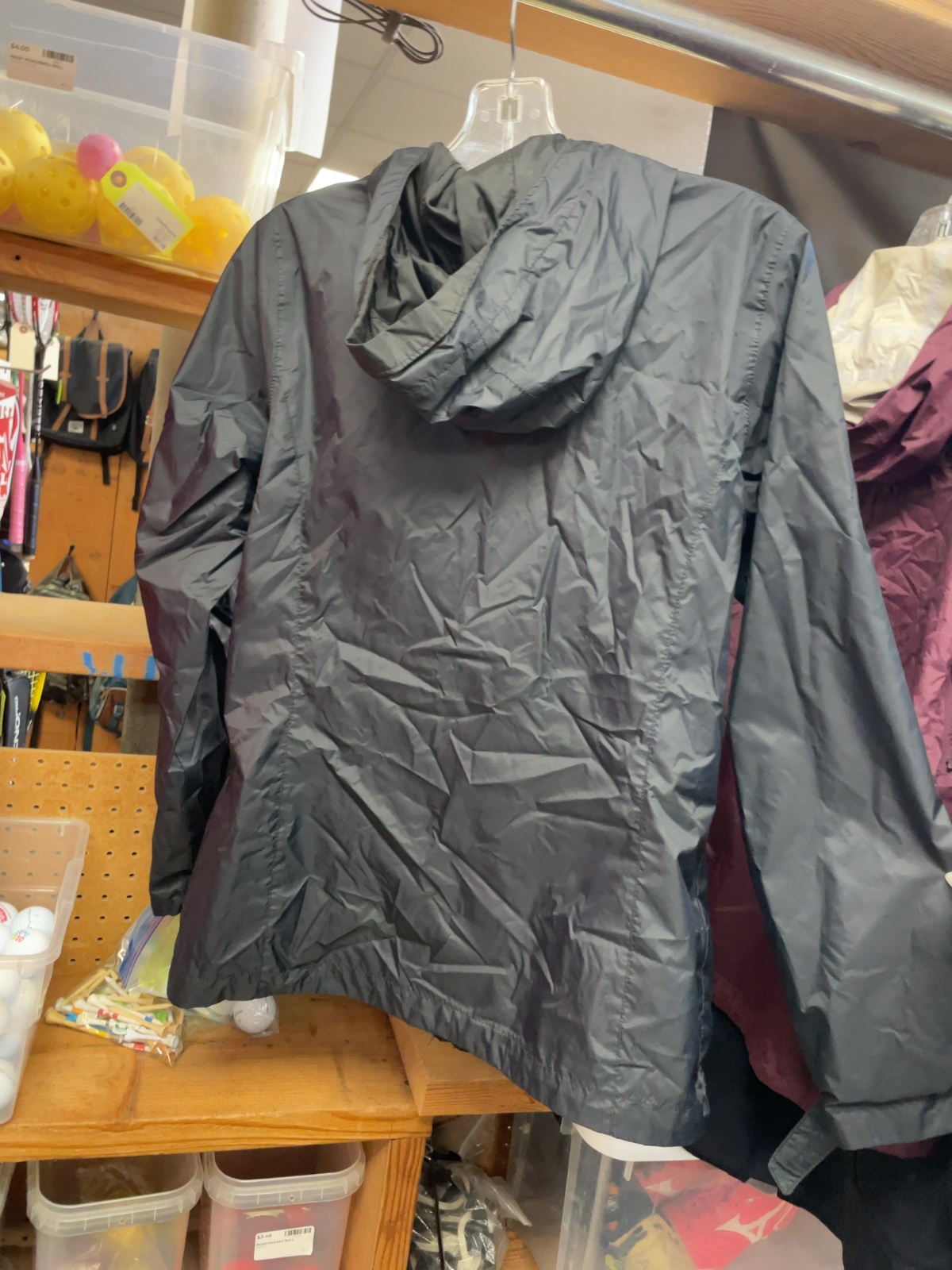 Columbia Rain Jacket Size Medium Black