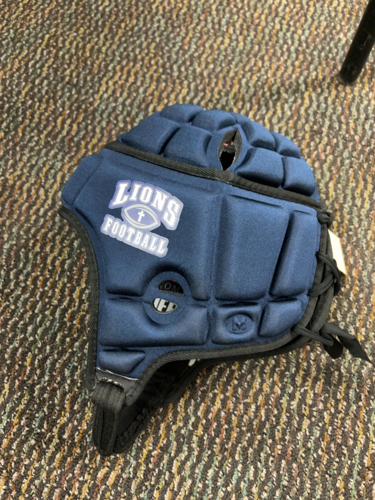 Gamebreaker Soft Shell Padded Headgear Helmet Lions Football Navy M