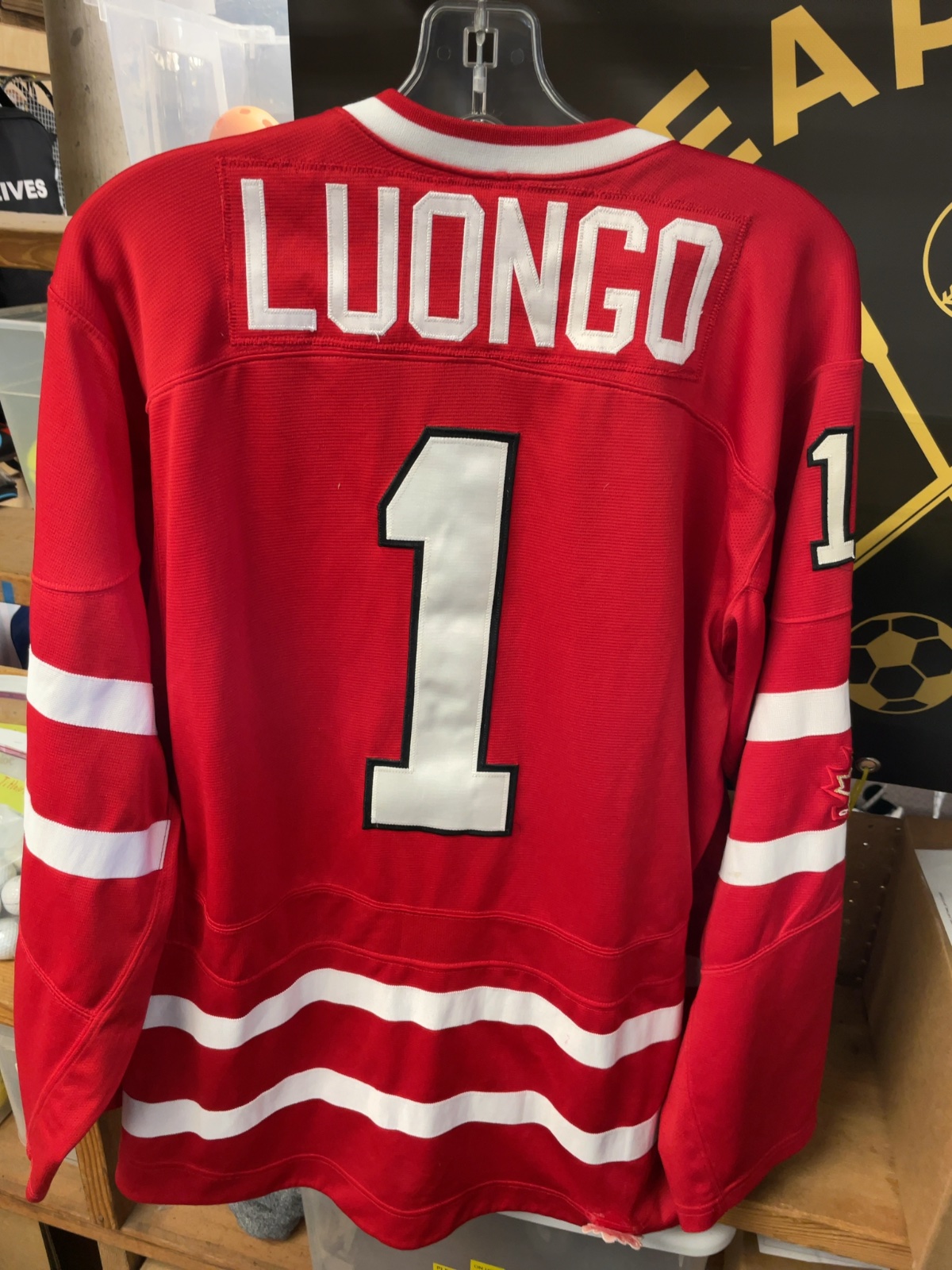 Nike Team Canada Vancouver 2010 Roberto Luongo Jersey Size L