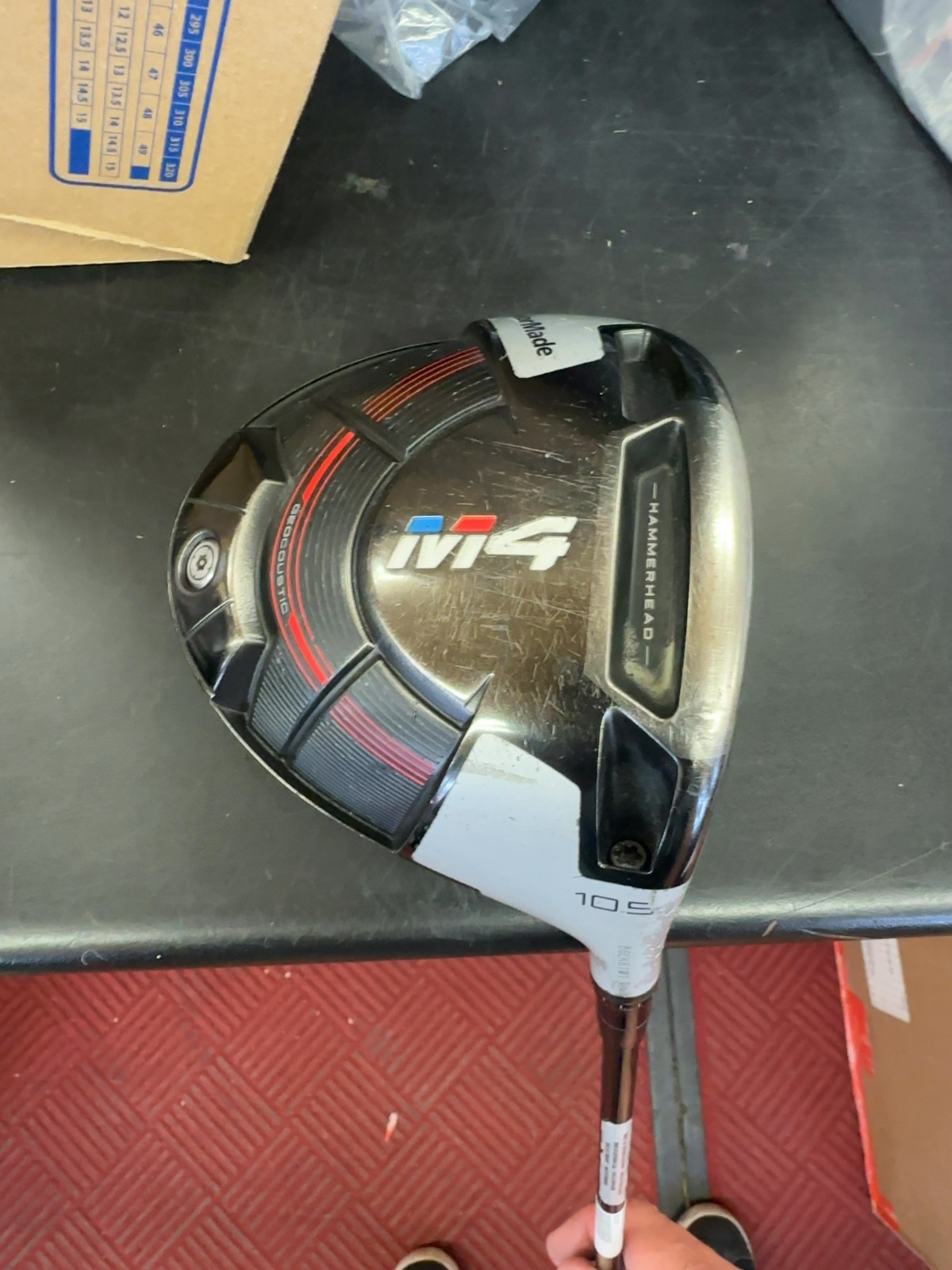 TaylorMade M4 10.5° Driver - Mitsubishi Rayon Kuro Kage 60g Stiff Flex
