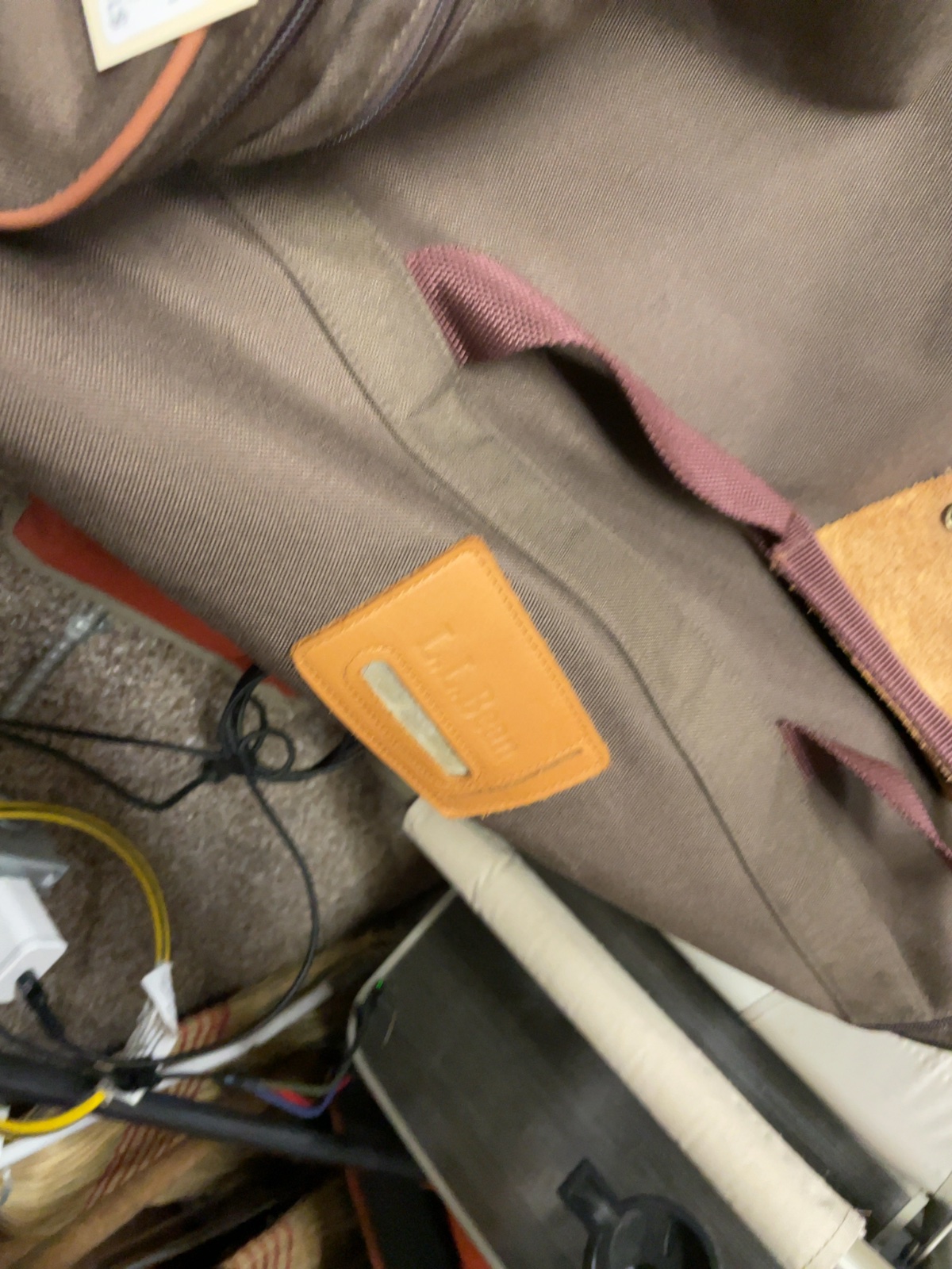 L.L. Bean Rolling Travel Duffel Bag Brown
